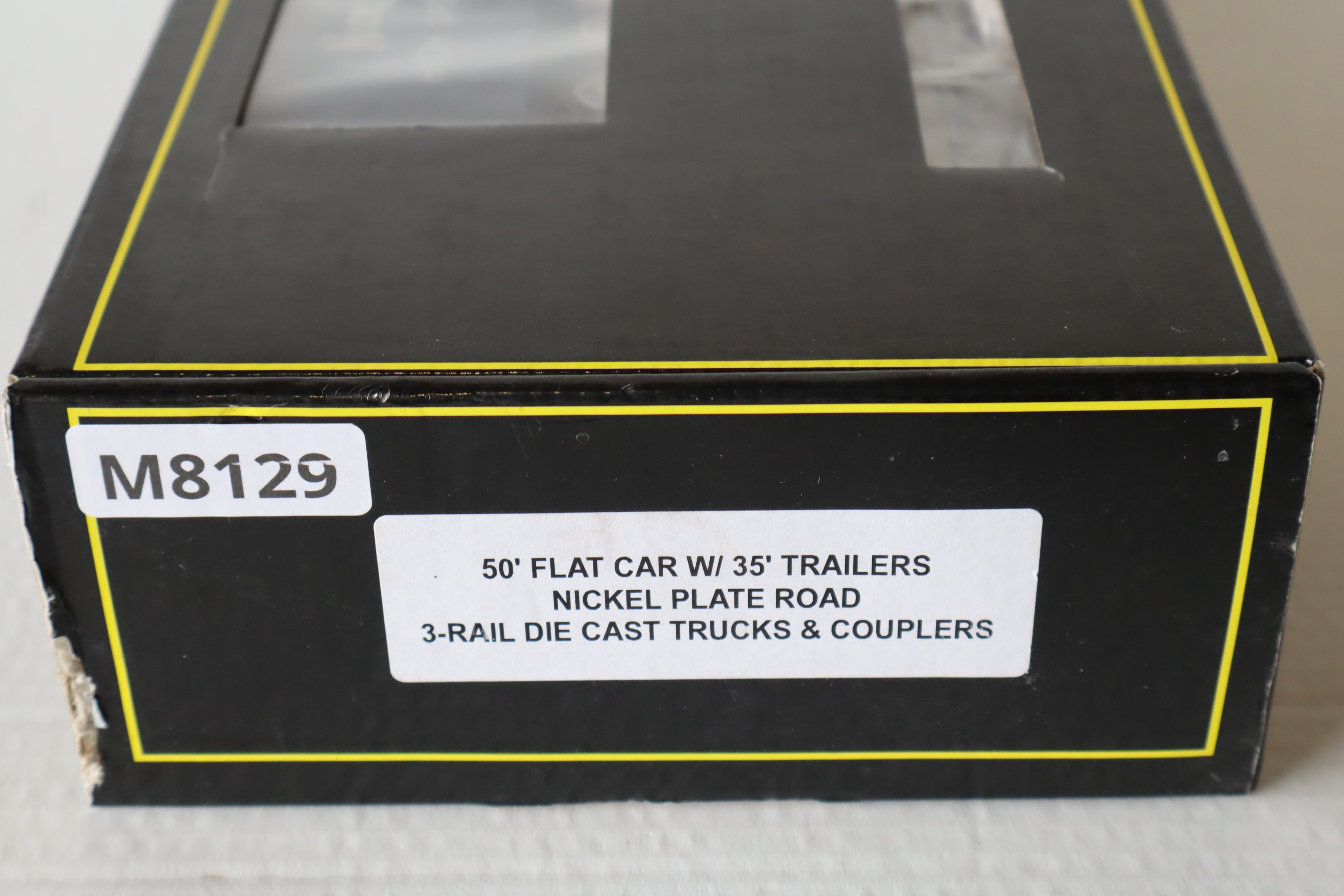 Weaver Nickel Plate Road 50' Flat Car w/  35' Trailers-Second hand-M8129