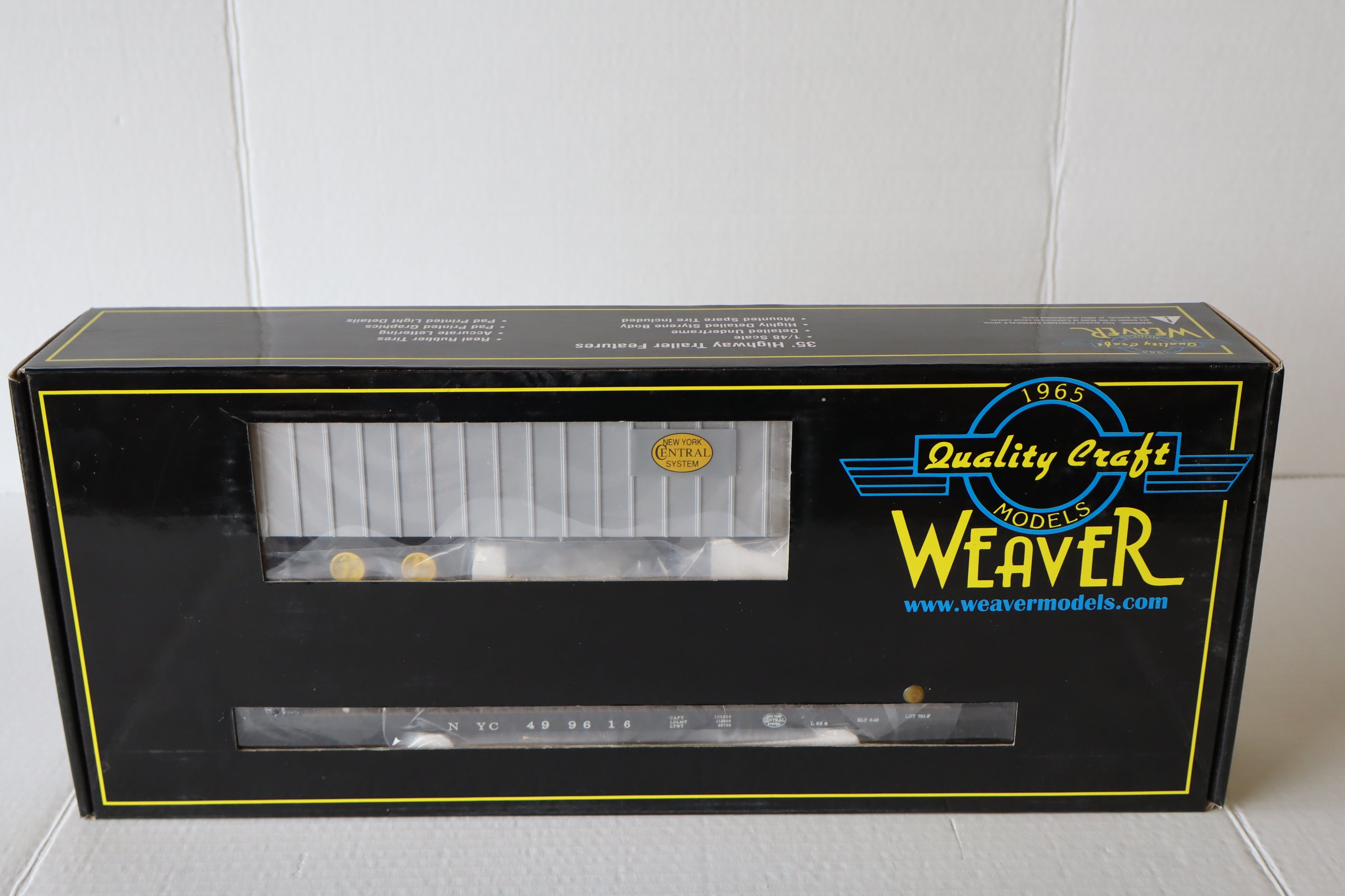 Weaver U23005 LD NYC / NYC 50' Flat Car w/  35' Trailers #499616-Second hand-M8137