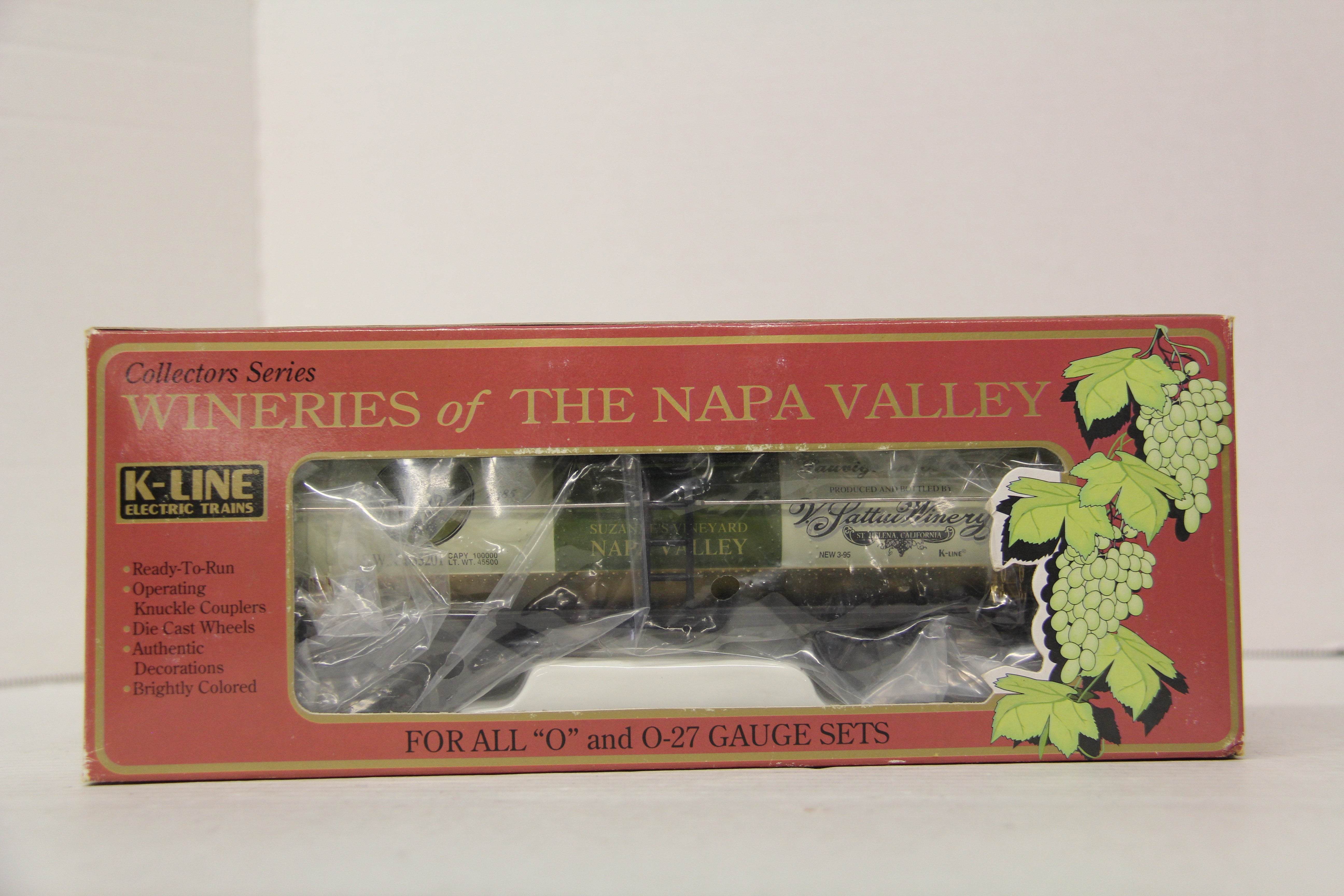 K- Line K635201 Wineries of The Napa Valley NV Sattui Tank Car-Second hand-M6668