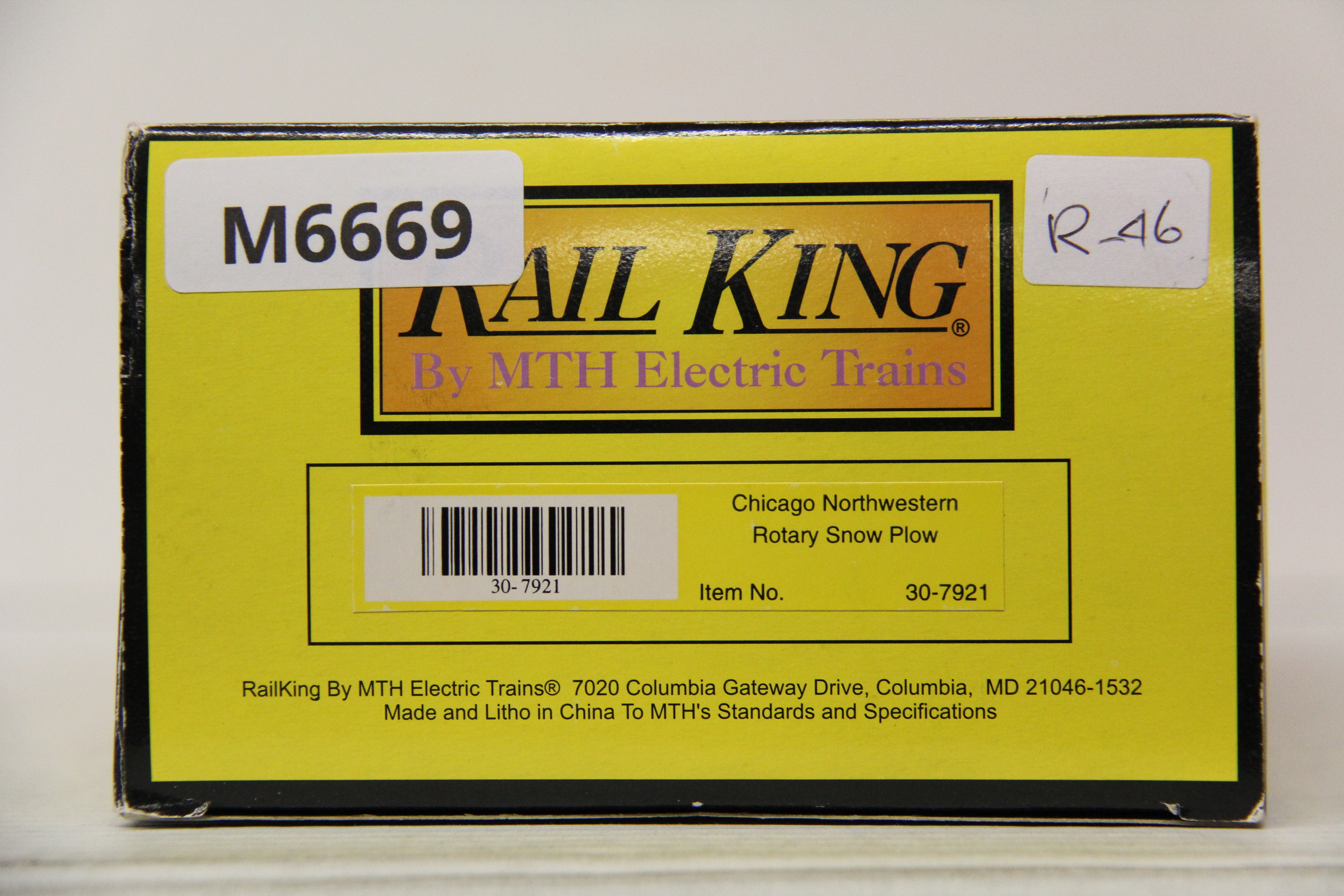Rail King 30-7921 Chicago Northwestern Rotary Snow Plow-Second hand-M6669