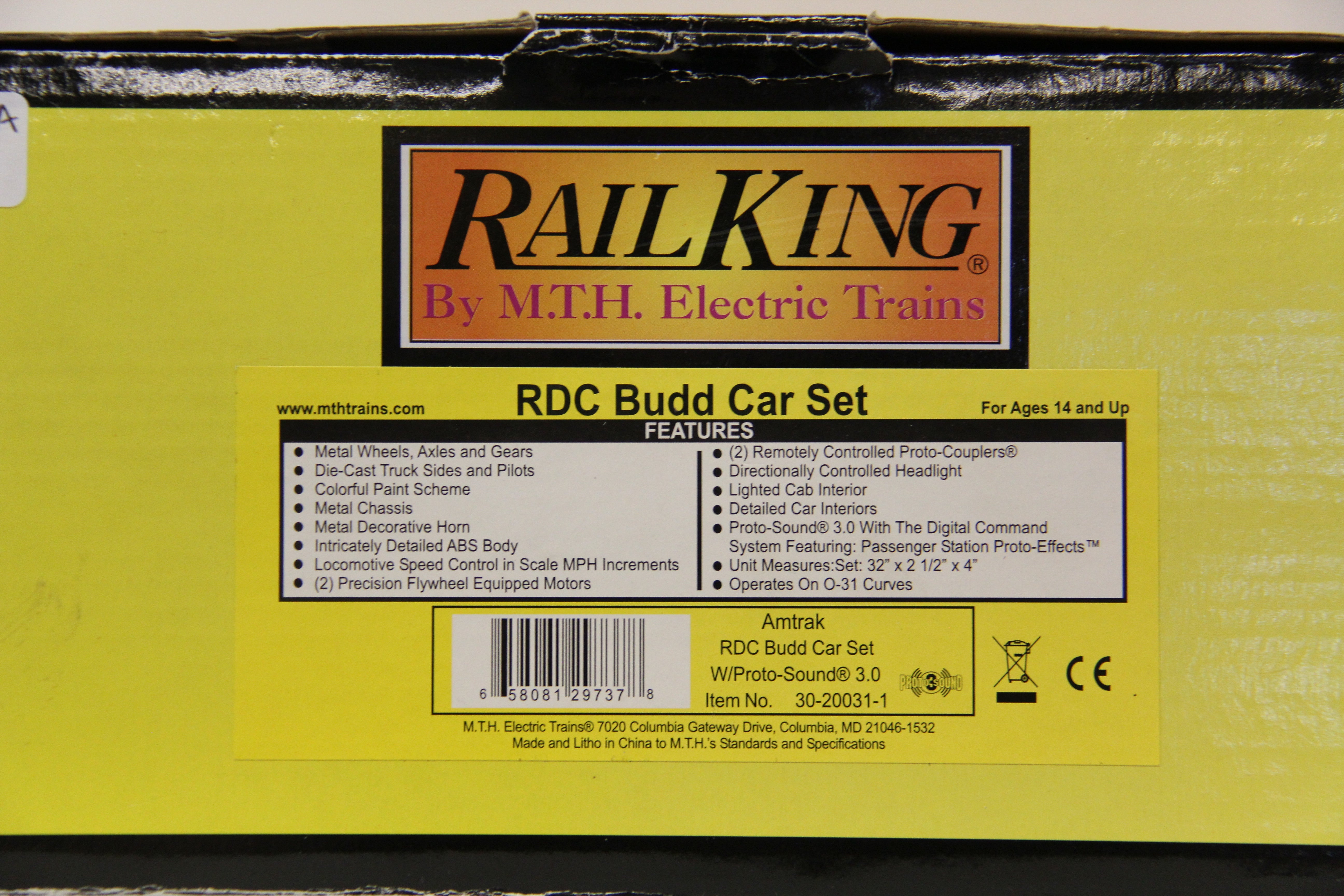 Rail King 30-20031-1 Amtrak RDC Budd Car Set-Second hand-M6672