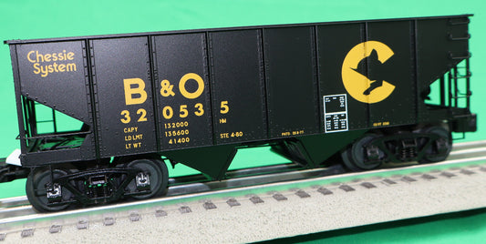 Atlas O 3005823 - Master - 55-Ton Coal Hopper “Chessie System” (Baltimore & Ohio) - MrMuffin'sTrains
