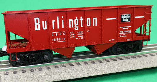 Atlas O 3005824 - Master - 55-Ton Coal Hopper “Chicago, Burlington & Quincy” - MrMuffin'sTrains