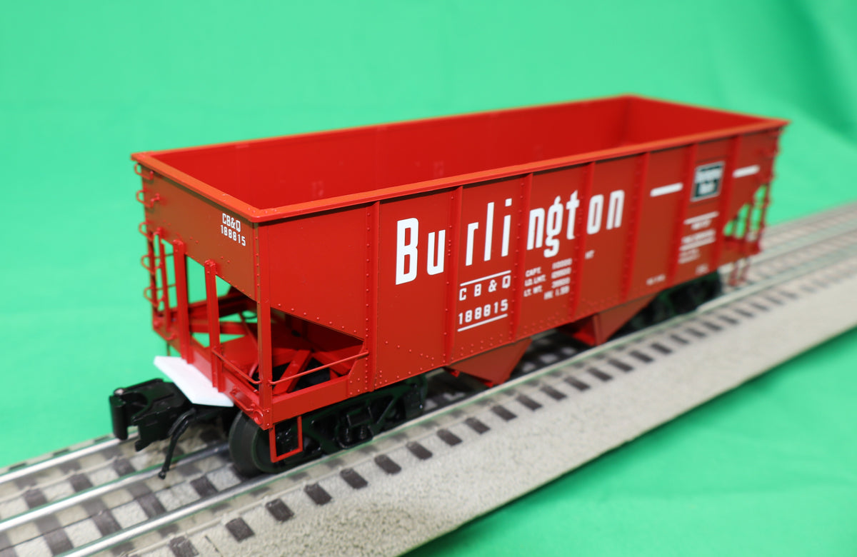 Atlas O 3005824 - Master - 55-Ton Coal Hopper “Chicago, Burlington & Quincy” - MrMuffin'sTrains