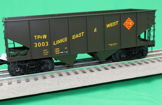 Atlas O 3005828 - Master - 55-Ton Coal Hopper “Toledo, Peoria & Western” - MrMuffin'sTrains