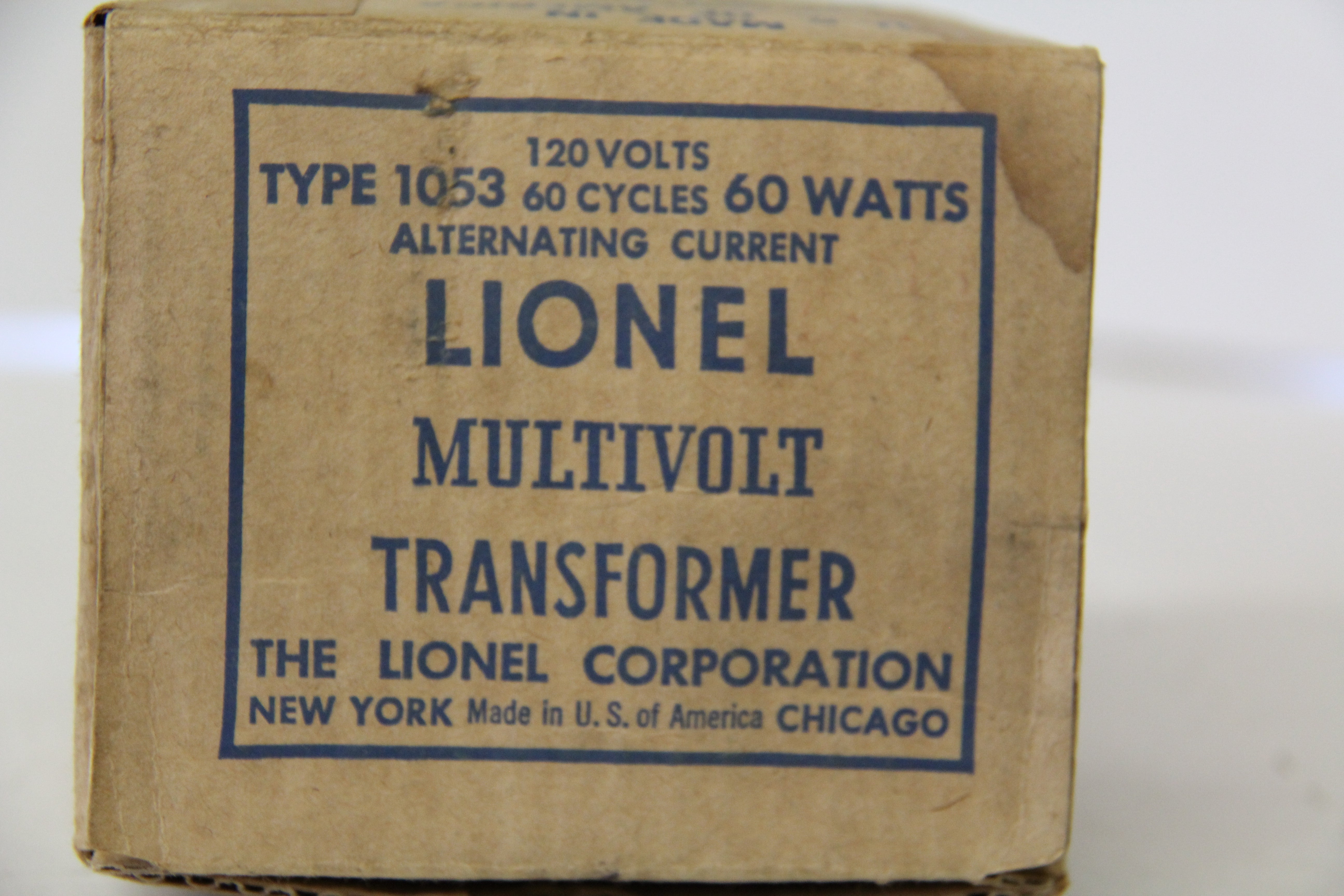 Lionel Type 1023 Multivolt Transformer-Second hand-M4843