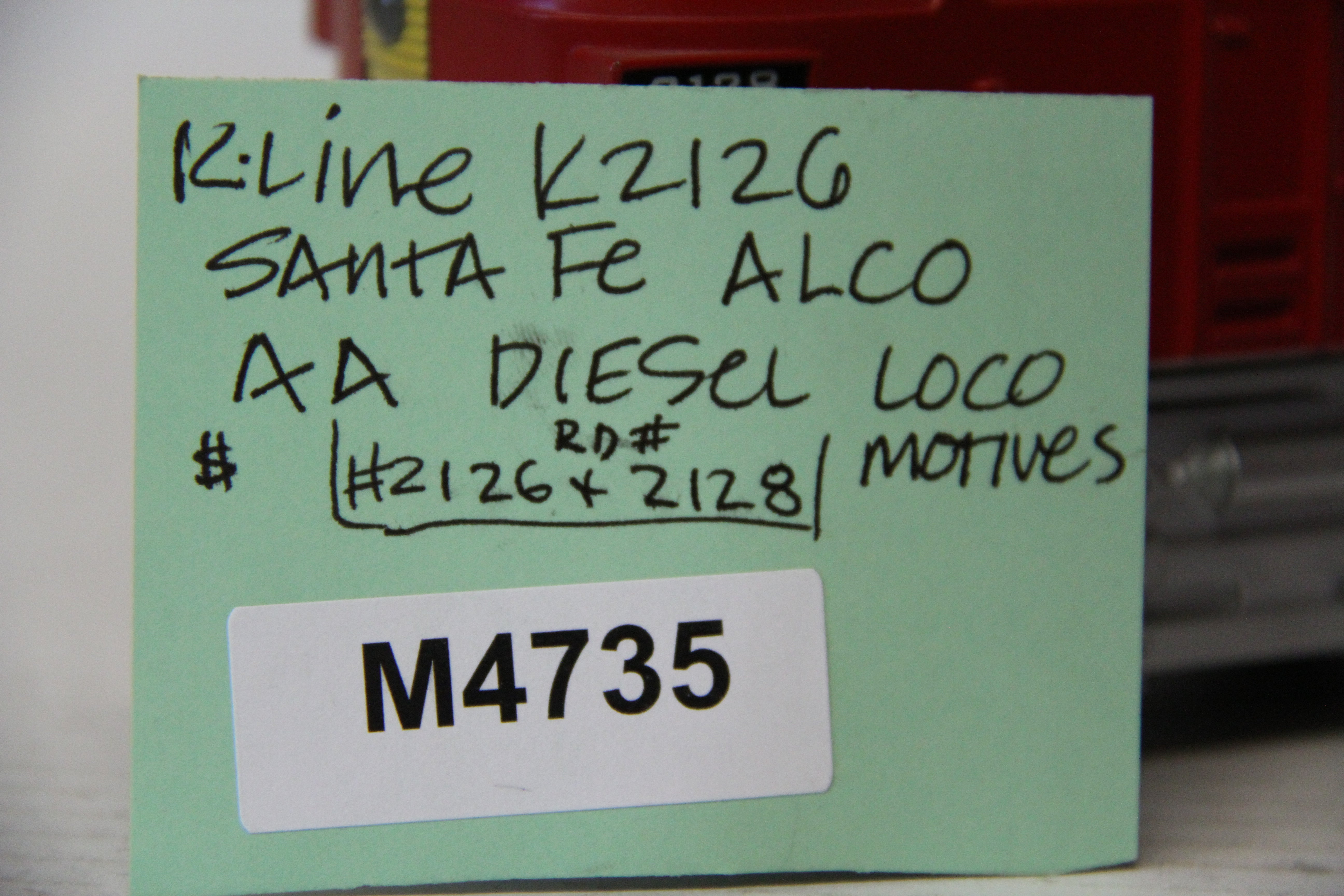 K-Line K2126 Santa Fe Alco AA Diesel Locomotive-Second hand-M4735