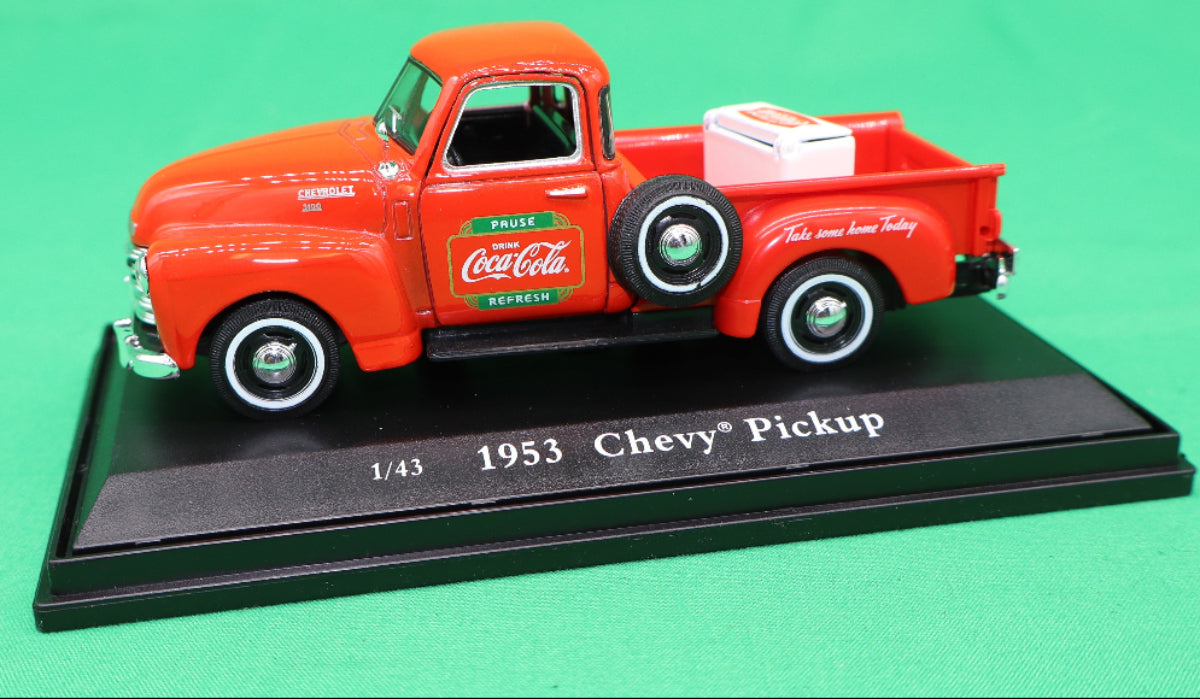 Atlas O 820066 - 1953 Chevy Pickup "Coca-Cola" w/ Metal Cooler 1/43