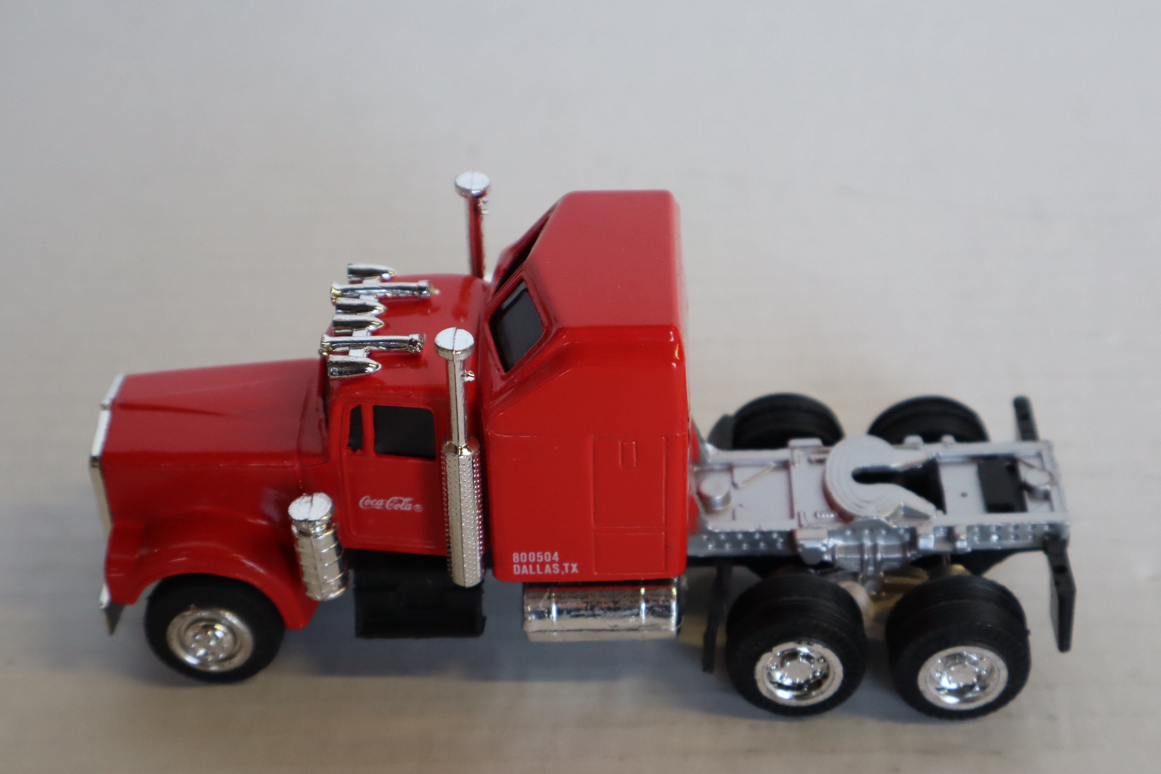 K Line Coca Cola Heavy Hauler Tractor Trailer Flat Car Diecast Set-Second hand-M8144