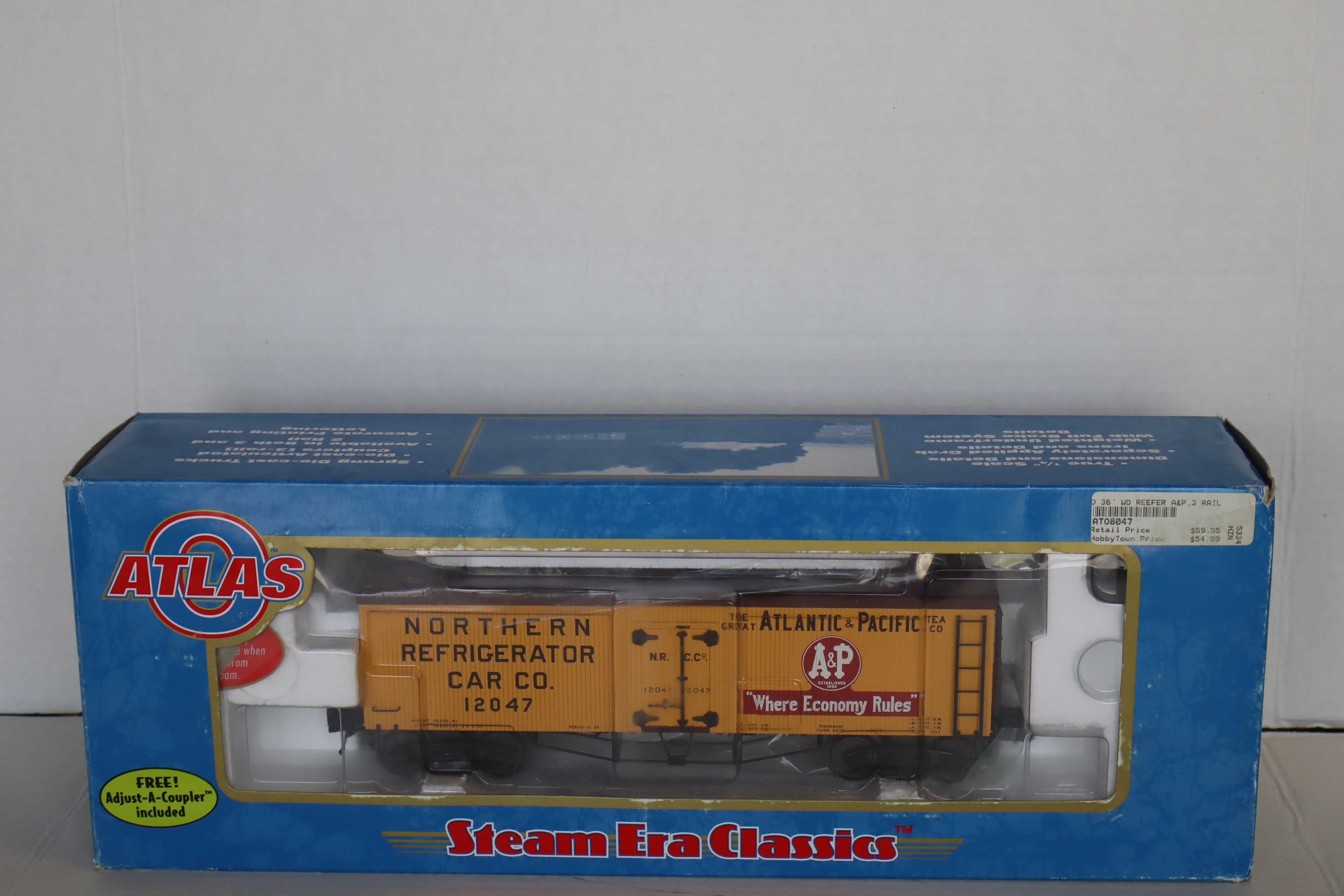 Atlas #8047-2 A&P 36' Wood Reefer Car #12047-Second hand-M8145