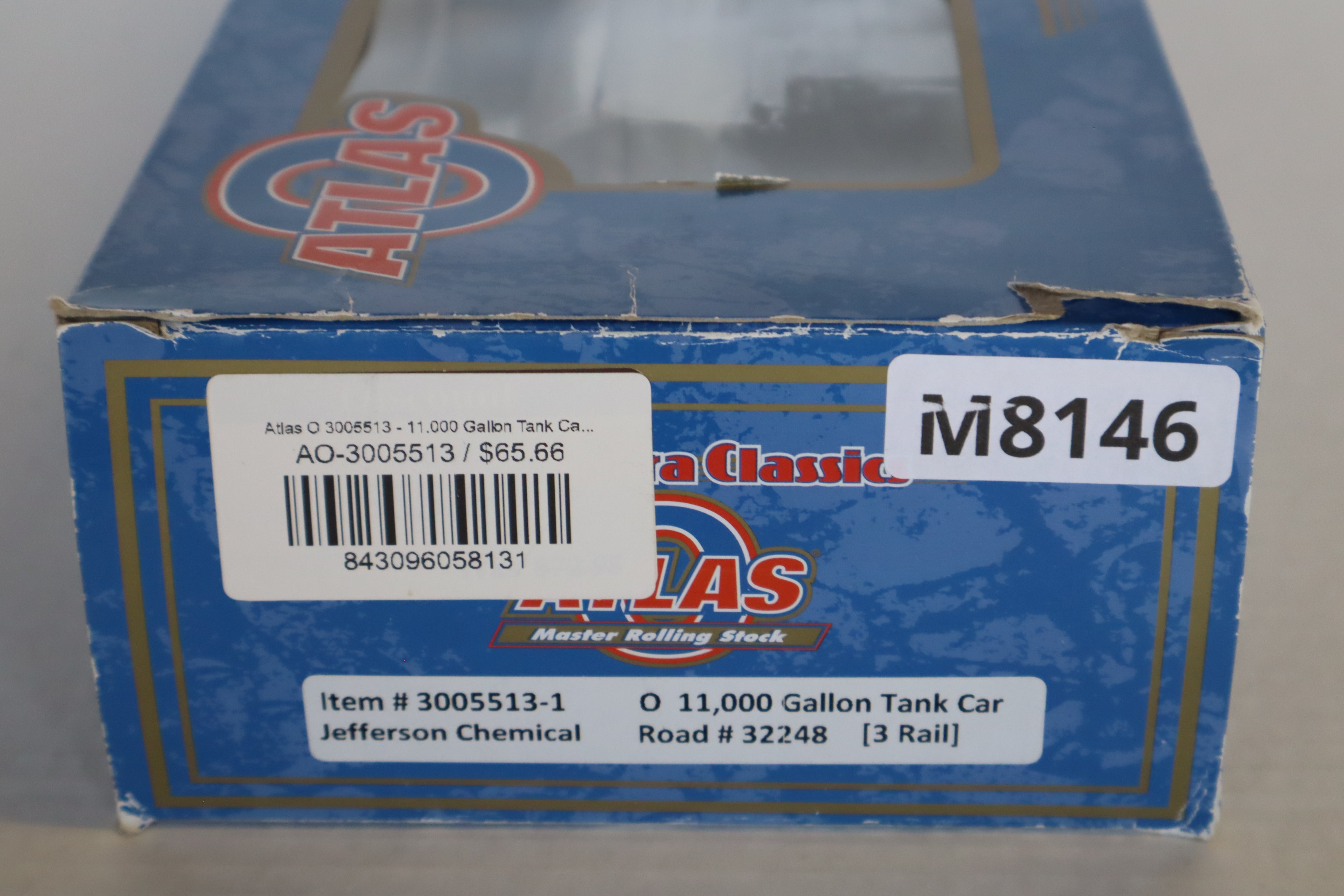 Atlas #3005513-1 Jefferson Chemical 11,000 Gallon Tank Car-Second hand-M8146