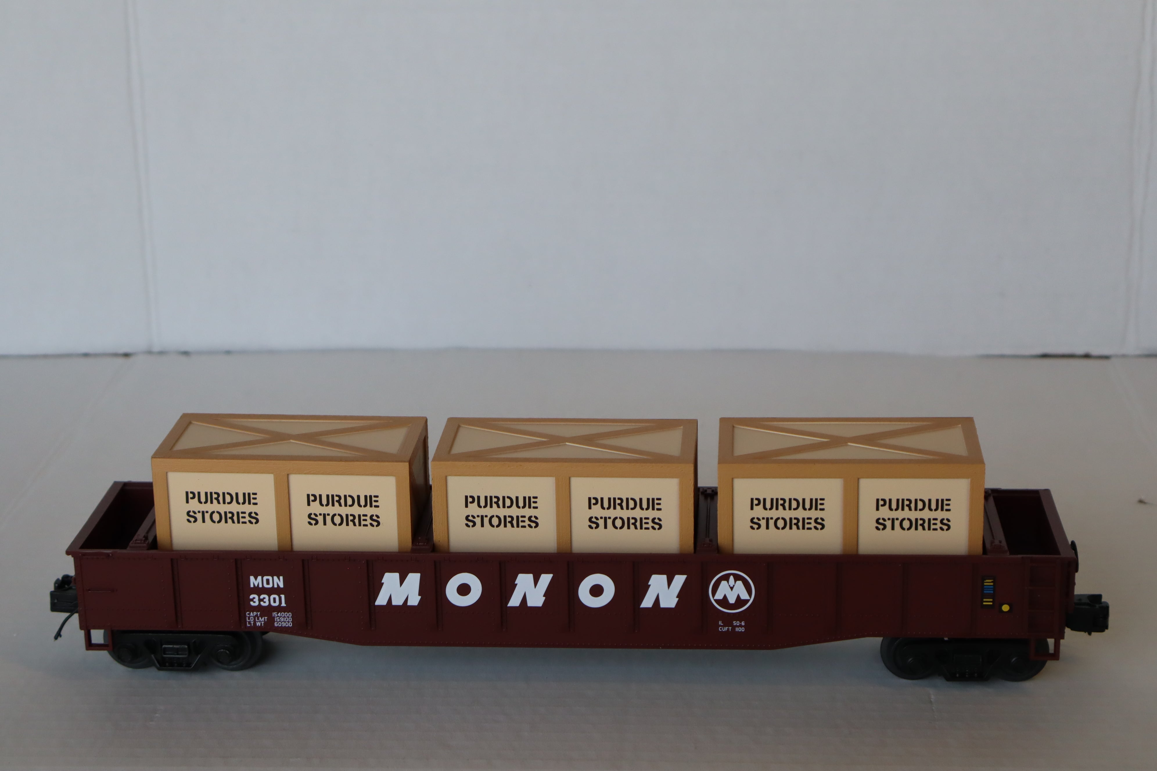 MTH 20-95697 Monon #3301 Gondola Car w/ Crates-Second hand-M8150