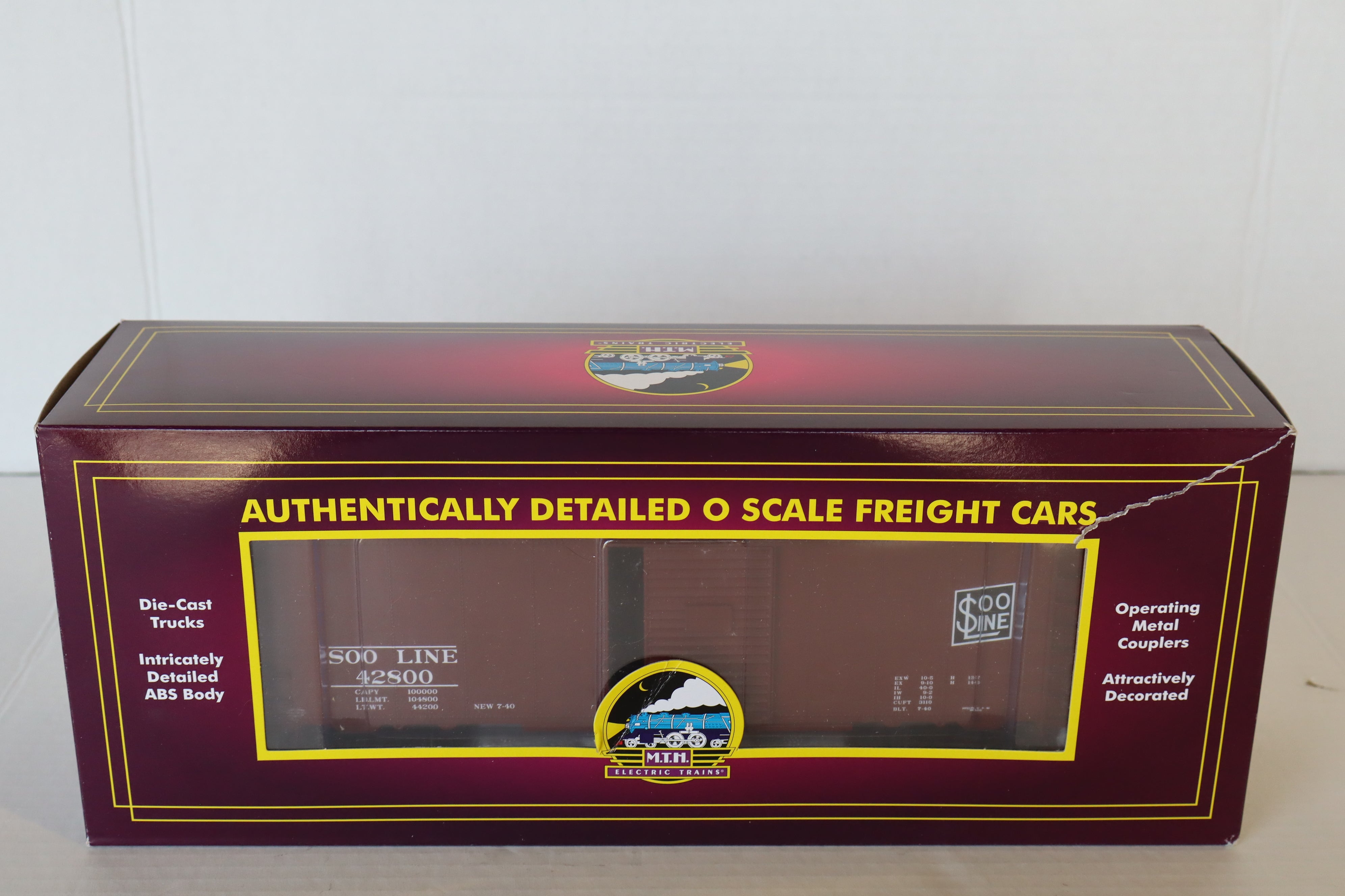 MTH 20-93952 SOO Line #42800 40'AAR Box Car-Second hand-M8151