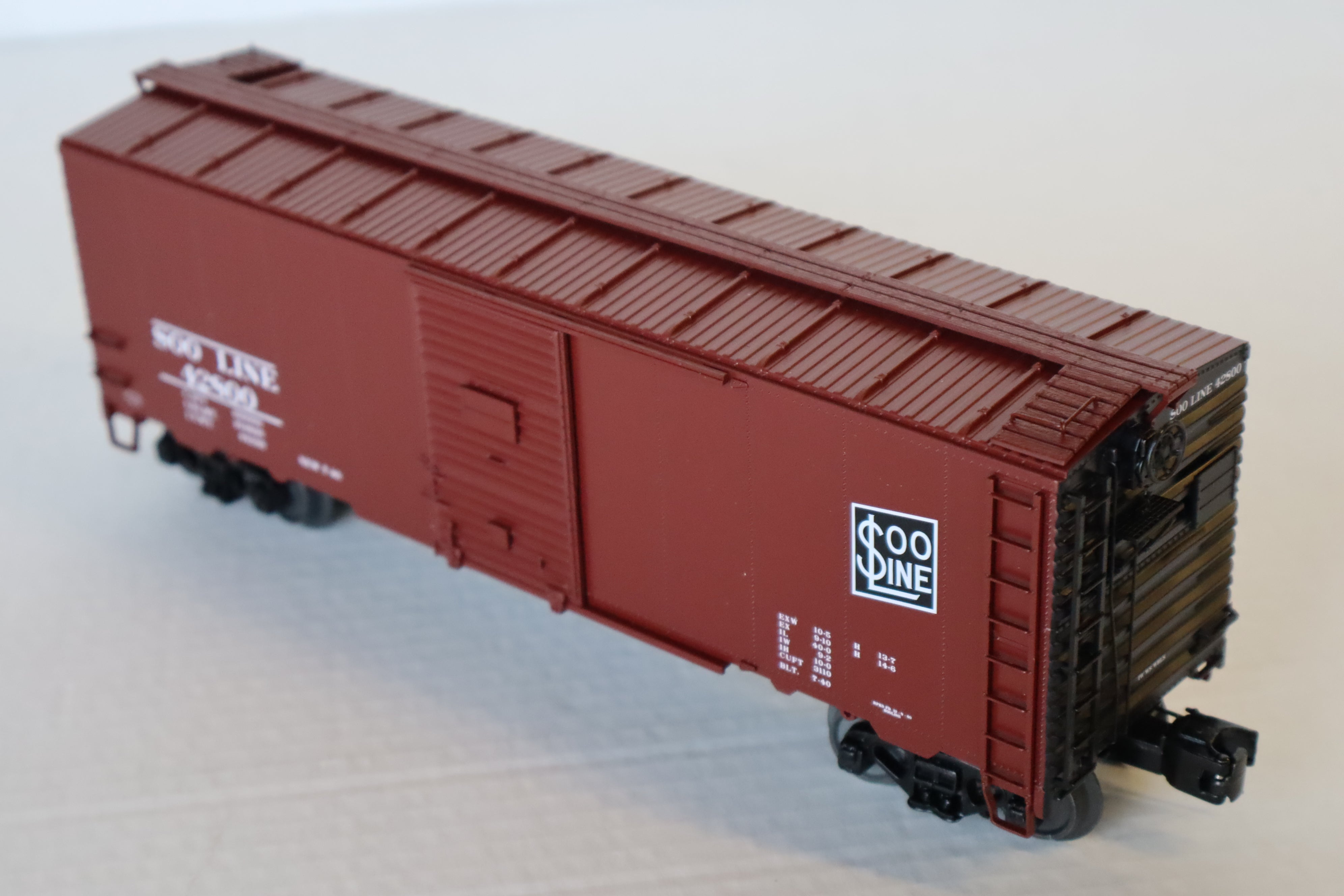 MTH 20-93952 SOO Line #42800 40'AAR Box Car-Second hand-M8151