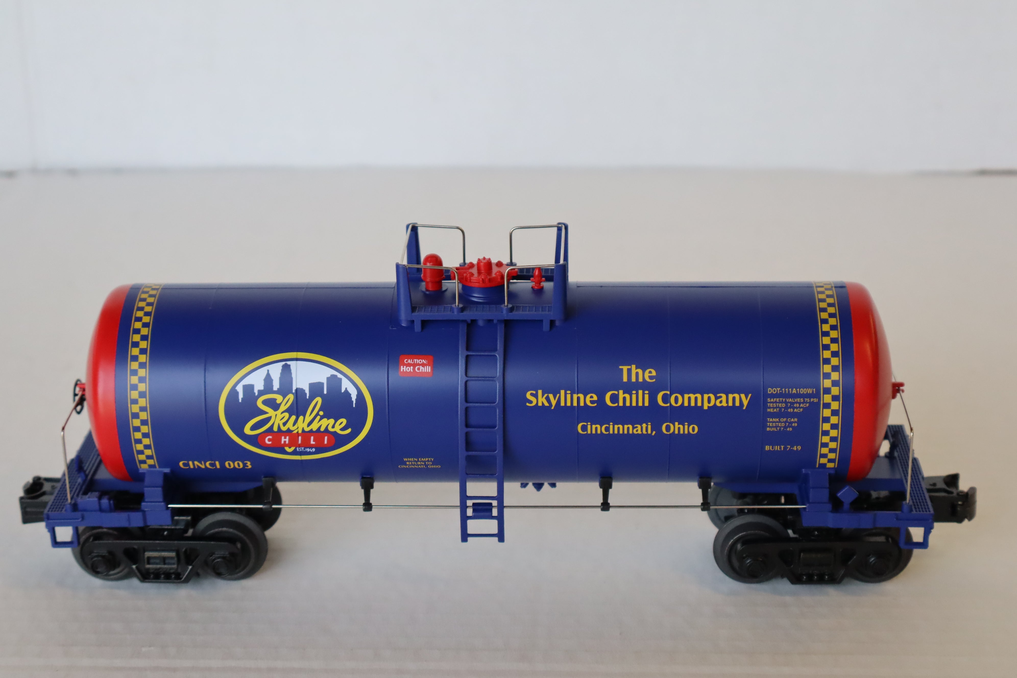 Rail King 30-73638 Skyline Chili #003 Modern Tank Car-Second hand-M8152