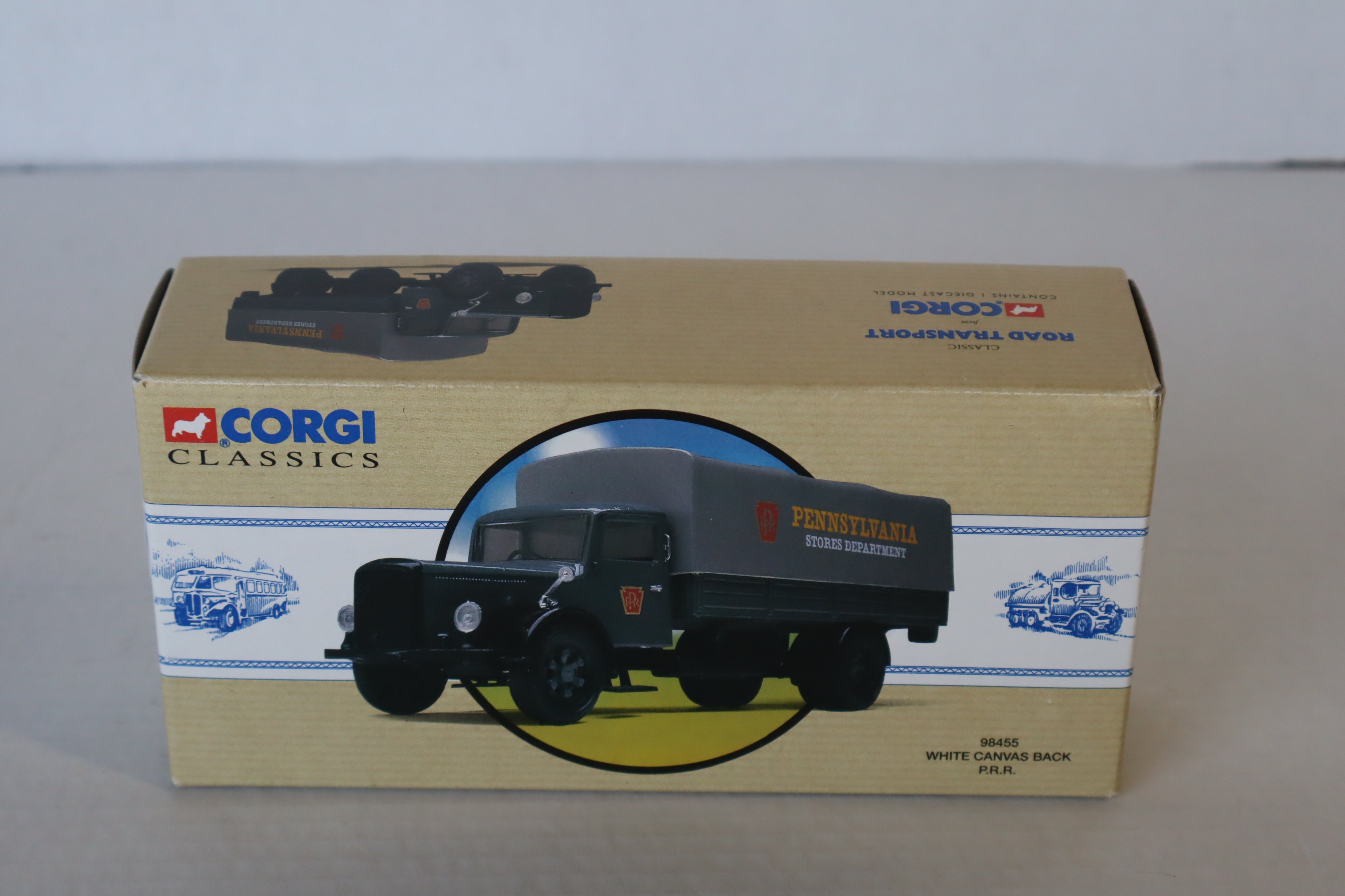 Corgi Classics #98455 PRR White Canvas Back Ltd Ed 2890 out of 5500-Second hand-M8154