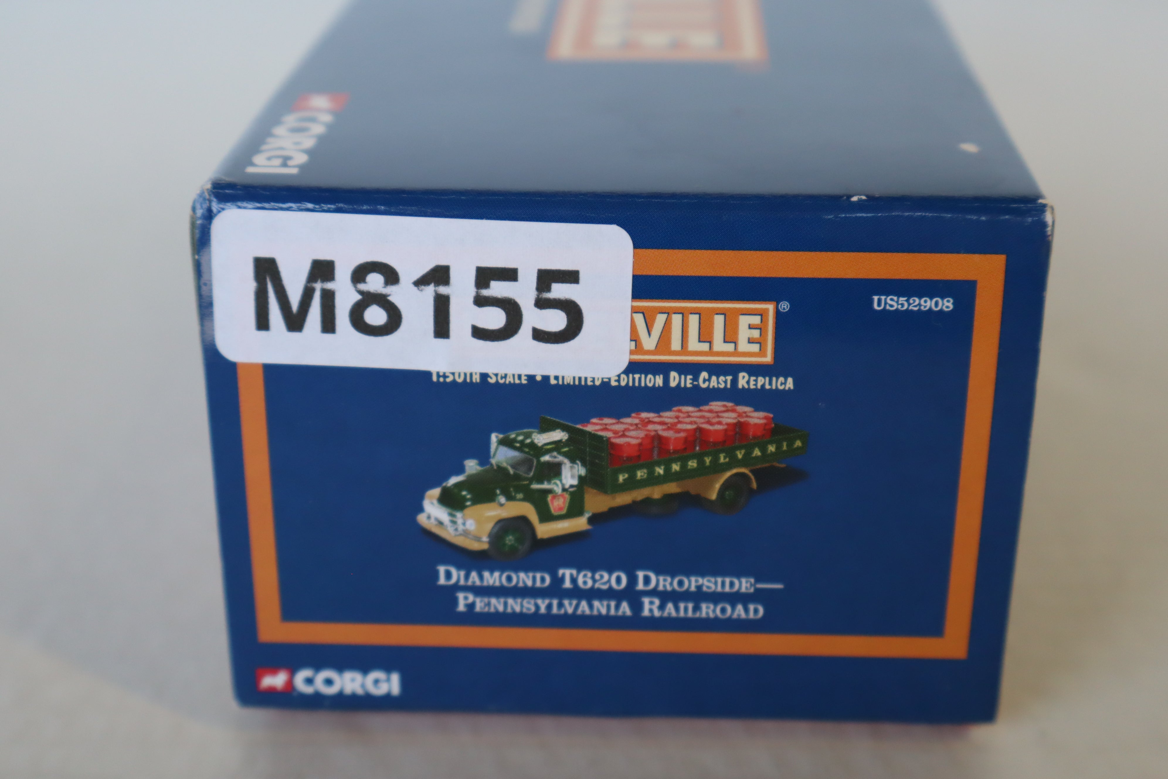 Corgi US52908 Lionelville Diamond T620 Dropside Pennsylvania Railroad 1:50 Scale Diecast-Second hand-M8155