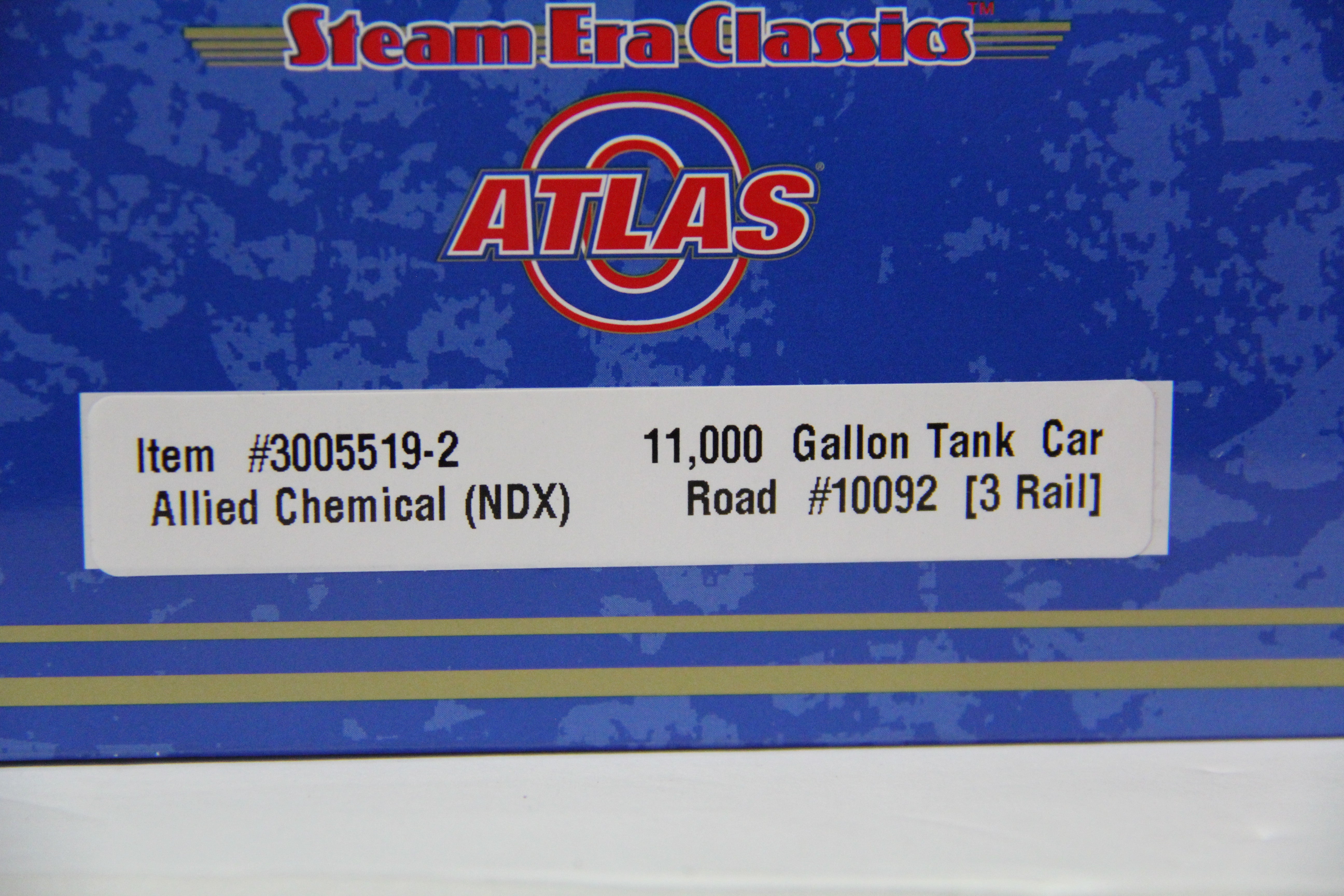 Atlas #3005519-1,-2 Allied Chemical (NDX) 11,000 Gallon Tank Car-2 Car Set-Second hand-M4888