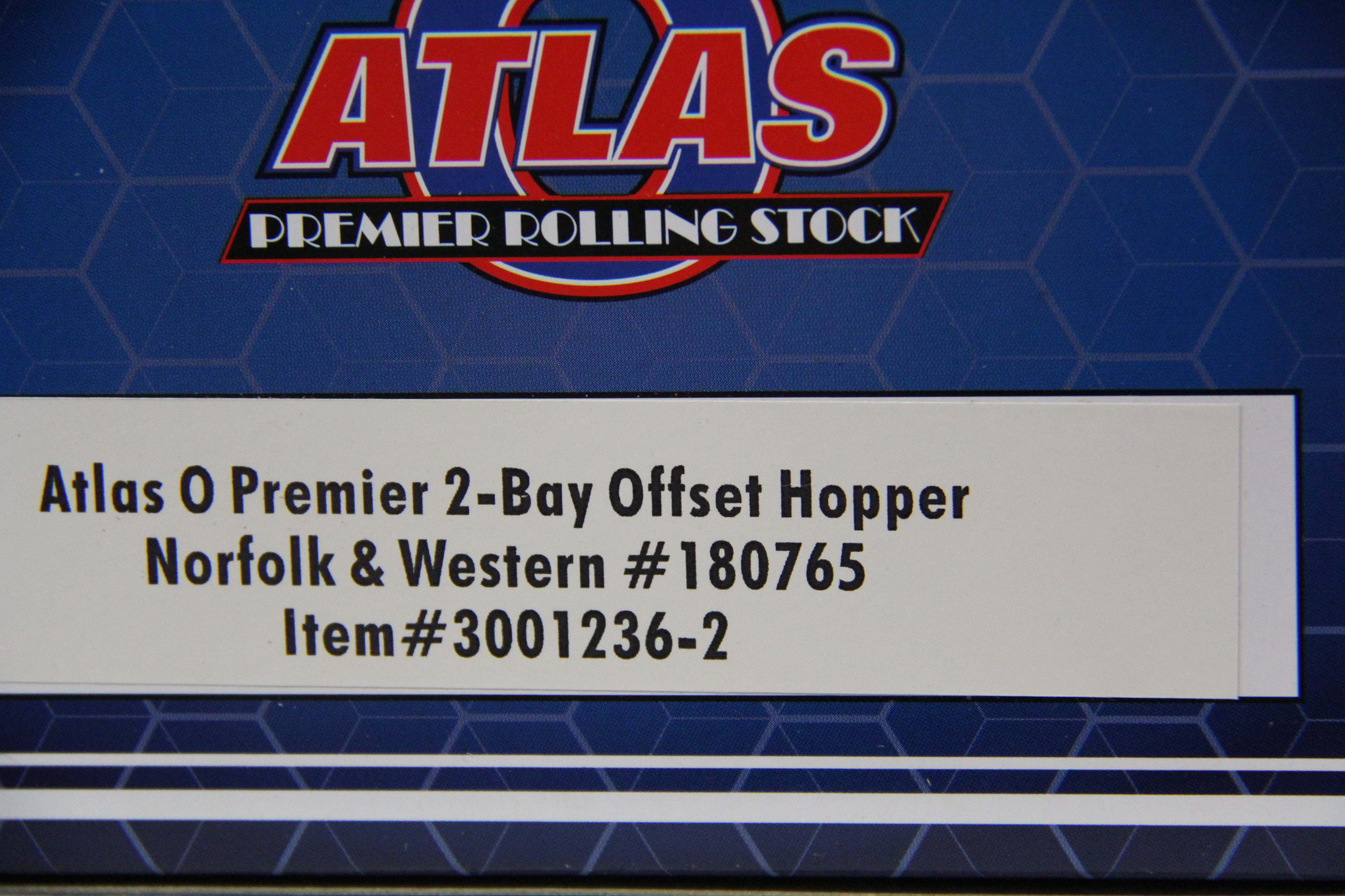 Atlas #3001236-1,-2,-3,-4 Norfolk & Western 2-Bay Offset Hopper-4 Car Set-Second hand-M4889