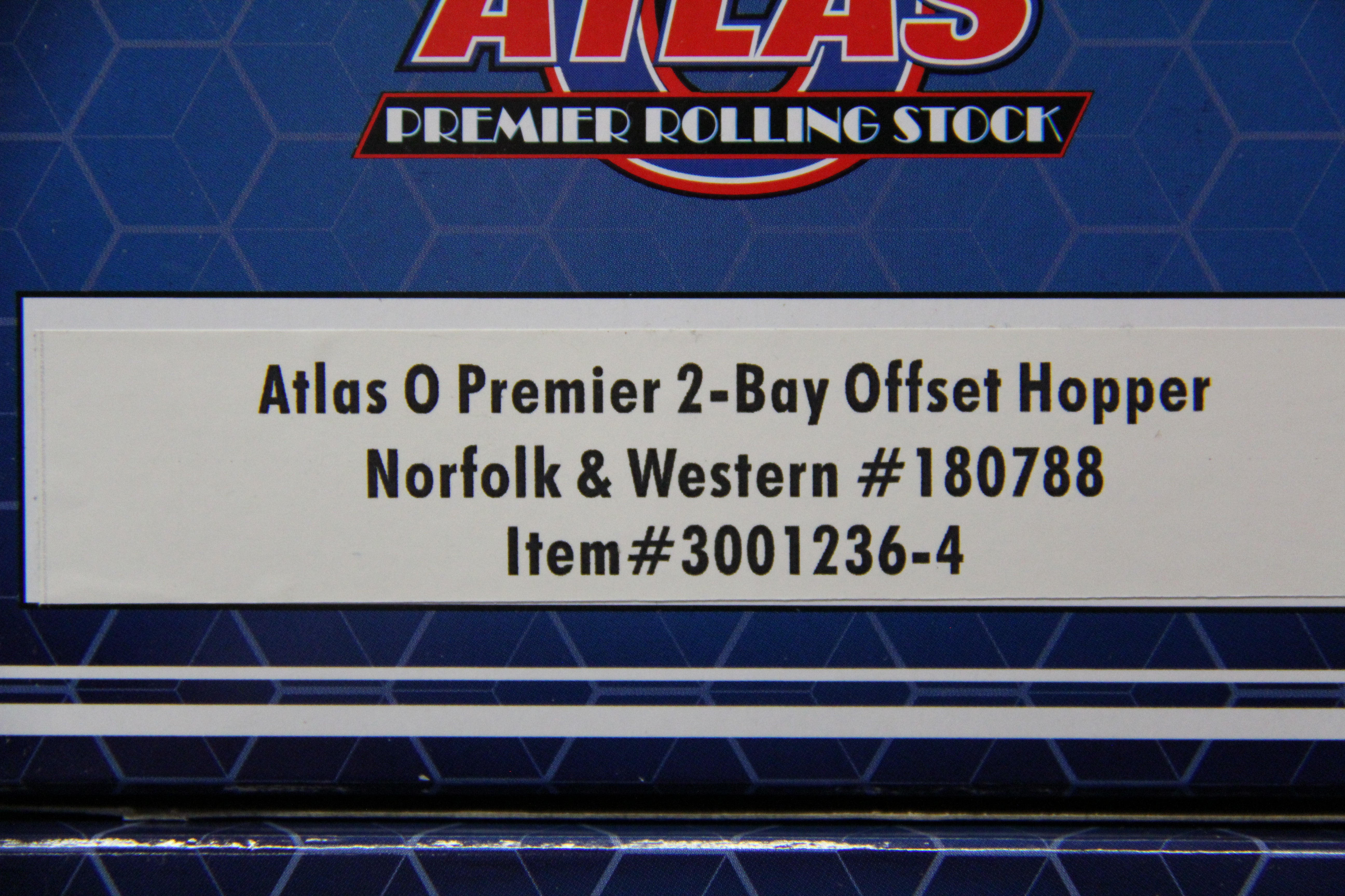 Atlas #3001236-1,-2,-3,-4 Norfolk & Western 2-Bay Offset Hopper-4 Car Set-Second hand-M4889