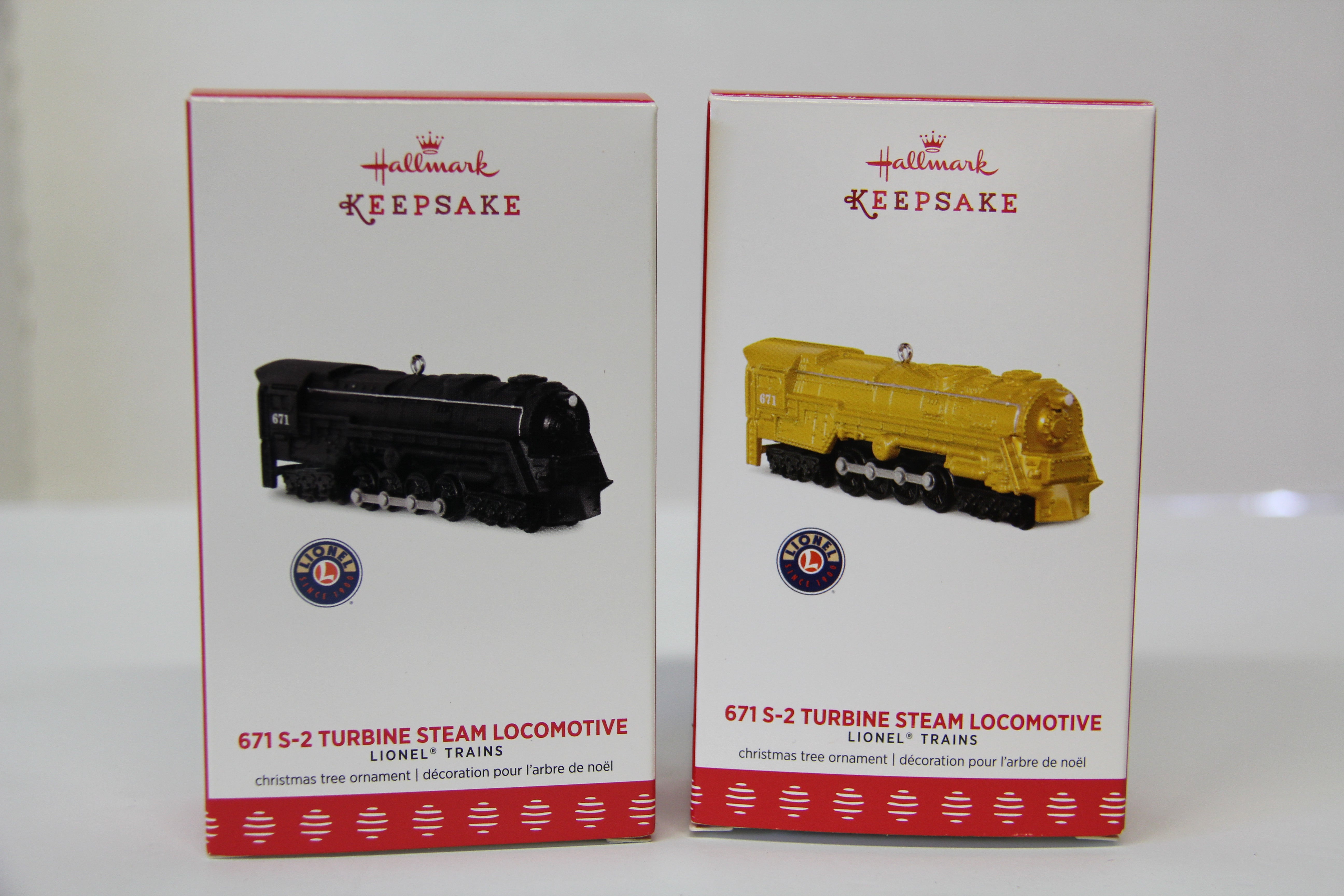 Lionel Hallmark Ornament 2017 671 S-2 Steam Locomotive Set-Second hand-M4902