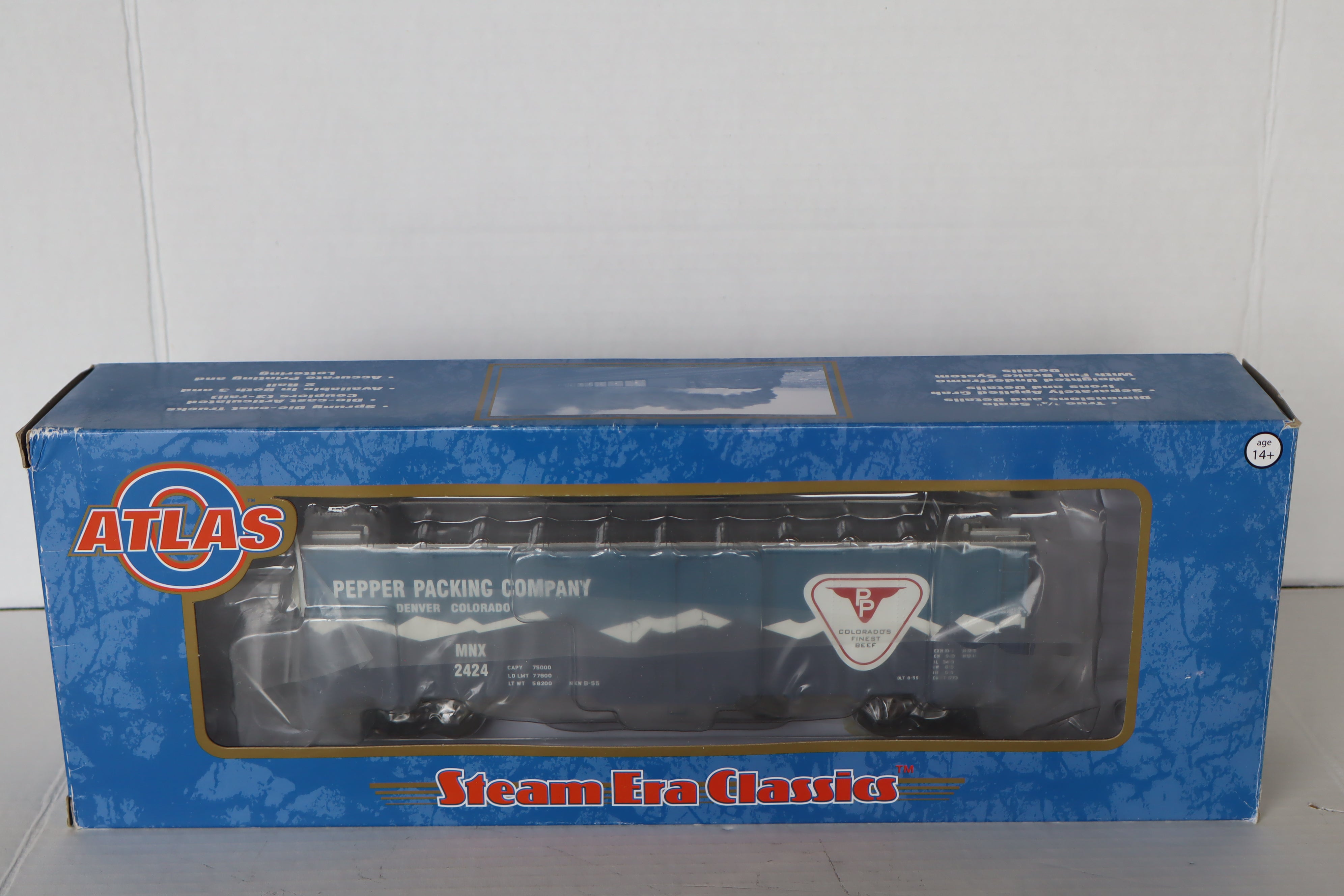Atlas #3003912-4 Pepper Packing Company 40' Steel Reefer #2424-Second hand-M8162