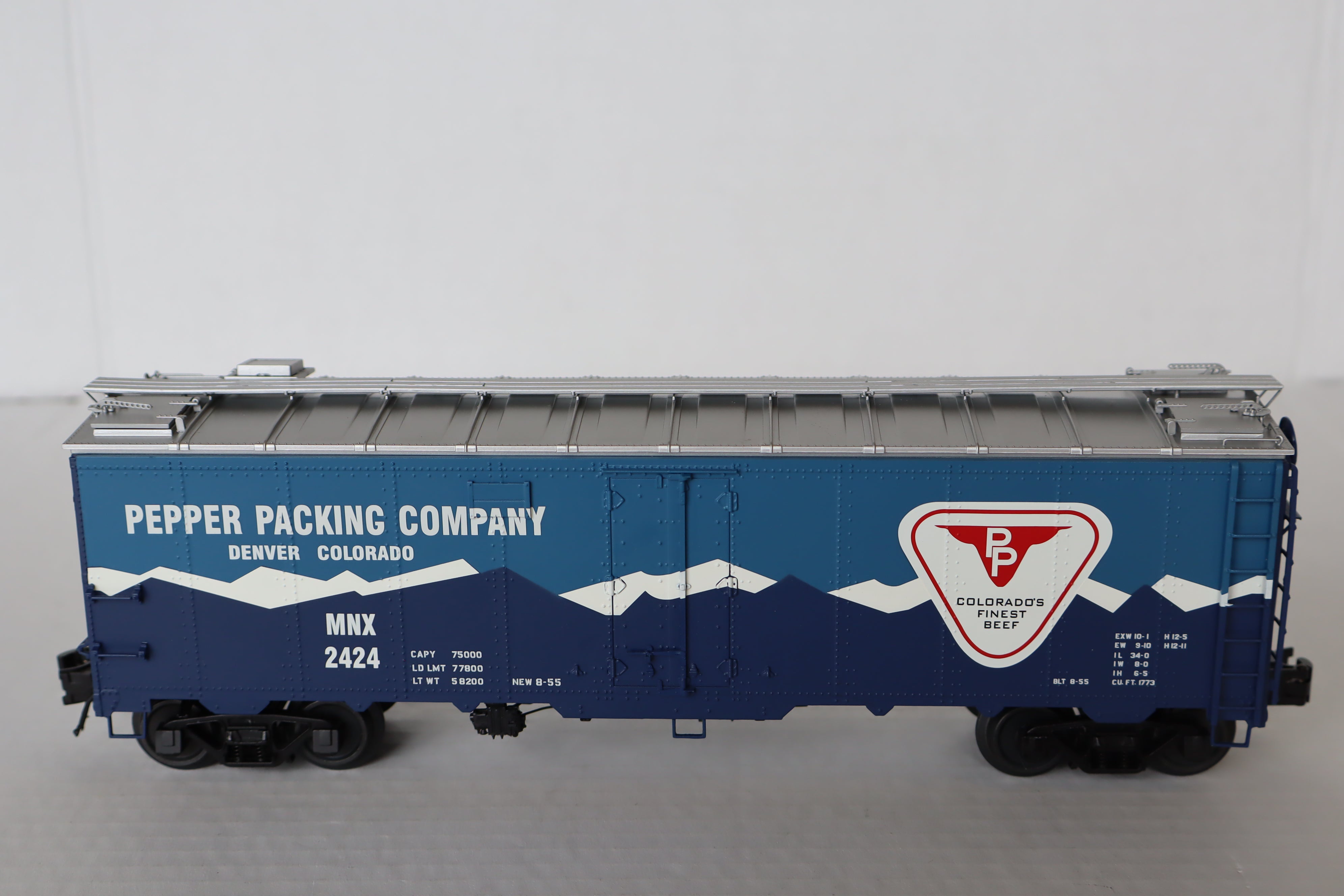 Atlas #3003912-4 Pepper Packing Company 40' Steel Reefer #2424-Second hand-M8162
