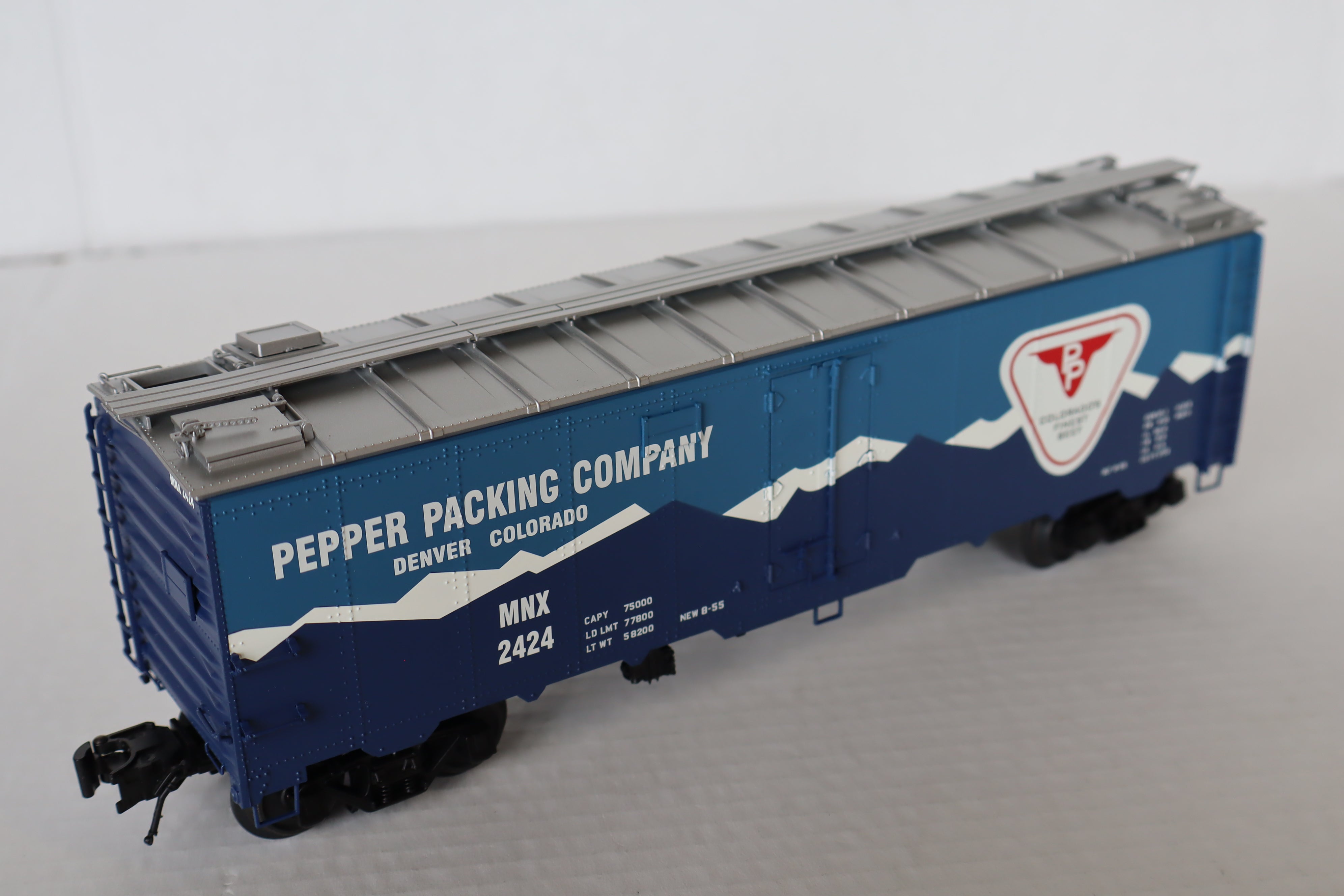 Atlas #3003912-4 Pepper Packing Company 40' Steel Reefer #2424-Second hand-M8162