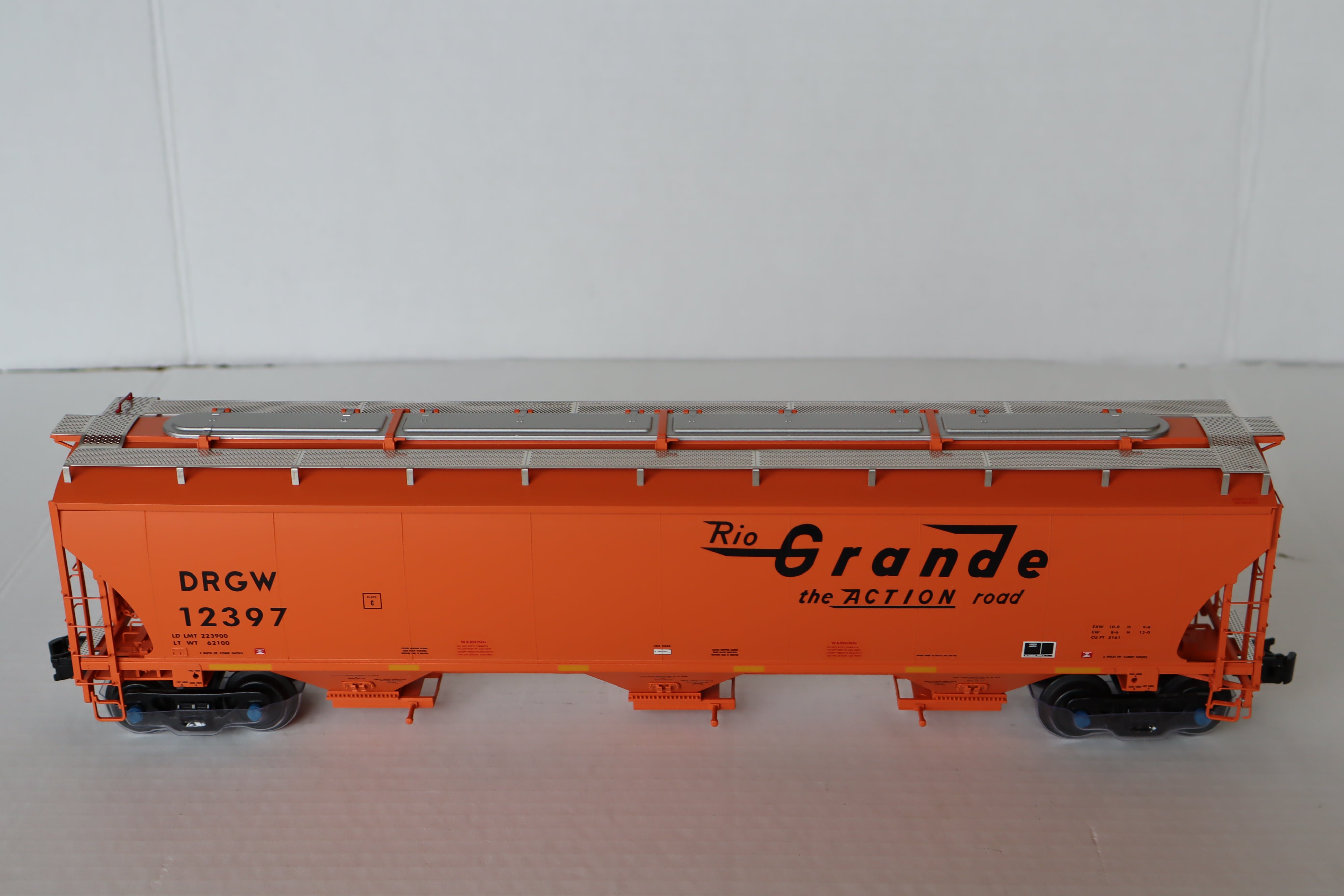 Atlas #3001128-4 Rio Grande Trinity 5161 Covered Hopper #12397-Second hand-M8165