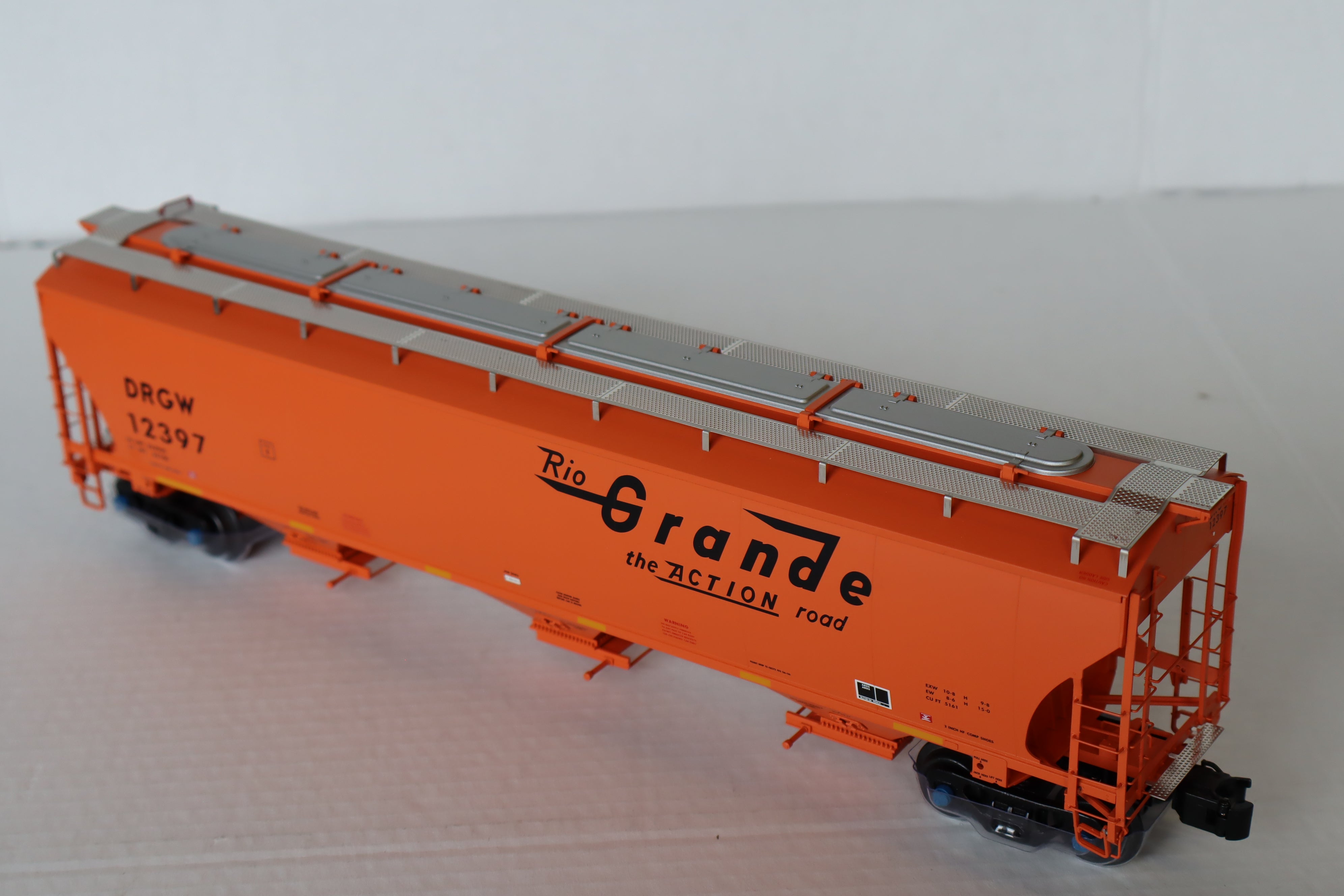 Atlas #3001128-4 Rio Grande Trinity 5161 Covered Hopper #12397-Second hand-M8165