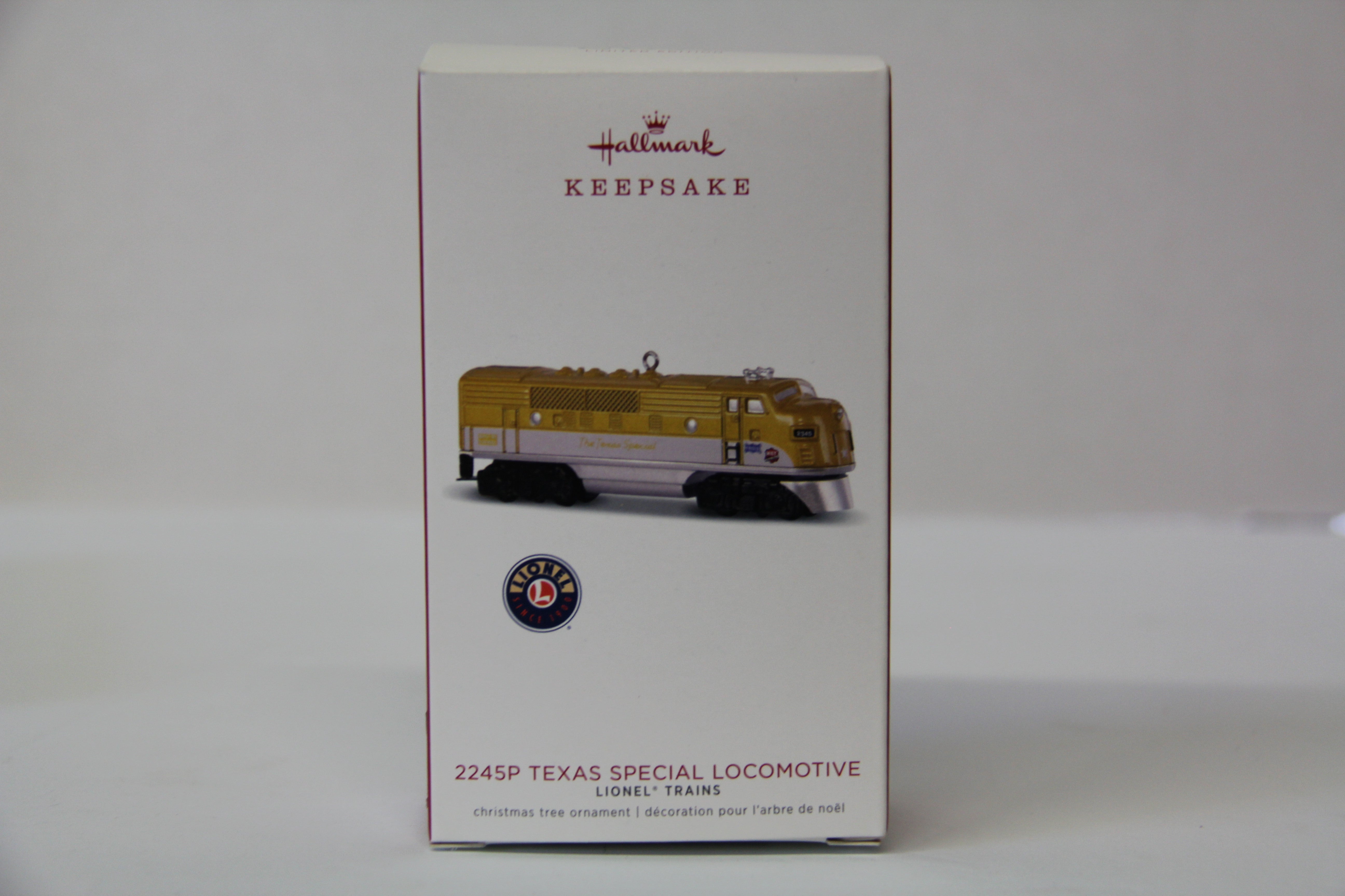 Lionel Hallmark Ornament 2018 -2245P Texas Special Locomotive-Second hand-M4912