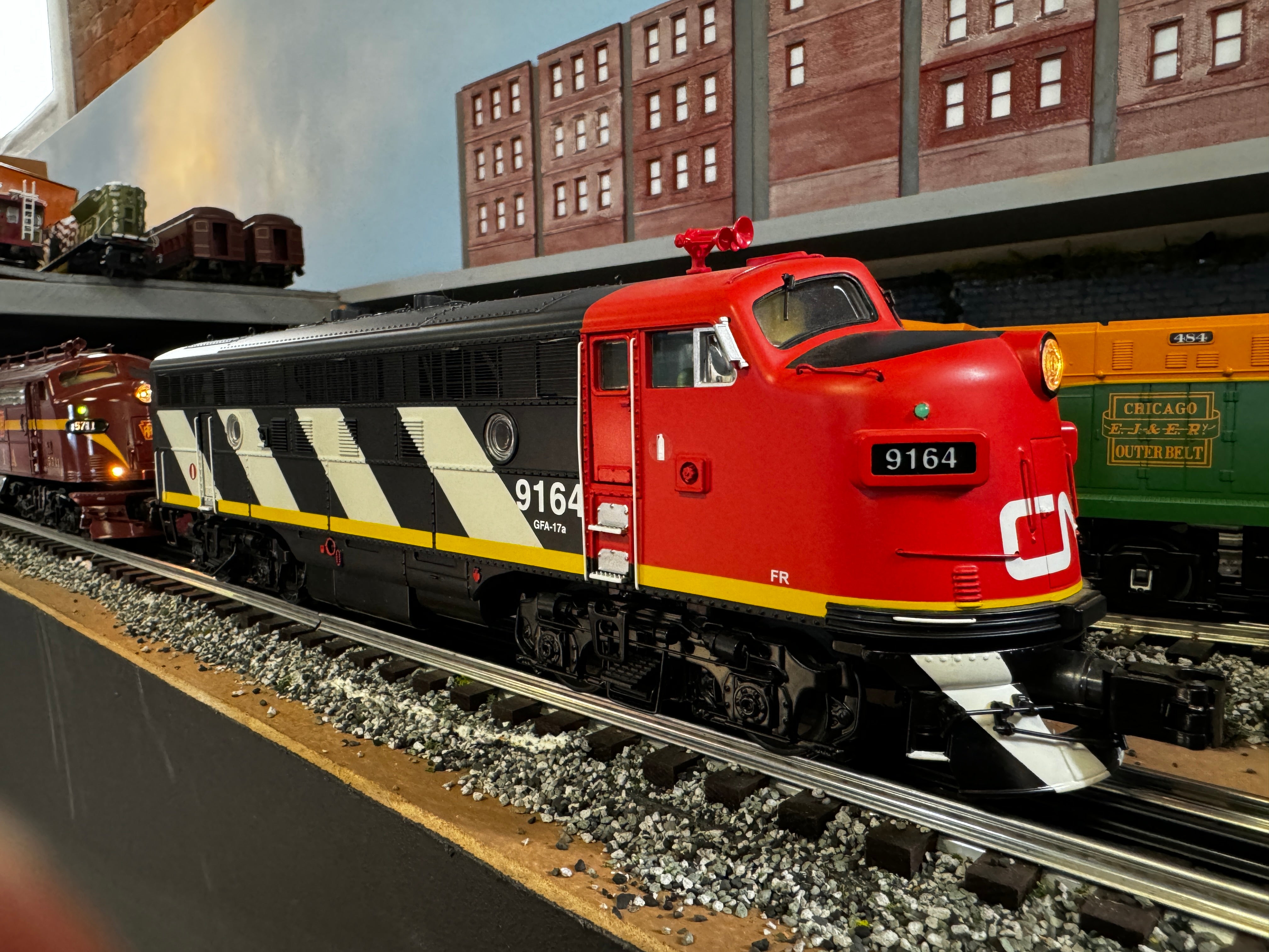 MTH 20-2739-1 Premier Canadian National F-7 ABA Set, with second B unit - Second Hand-M3219