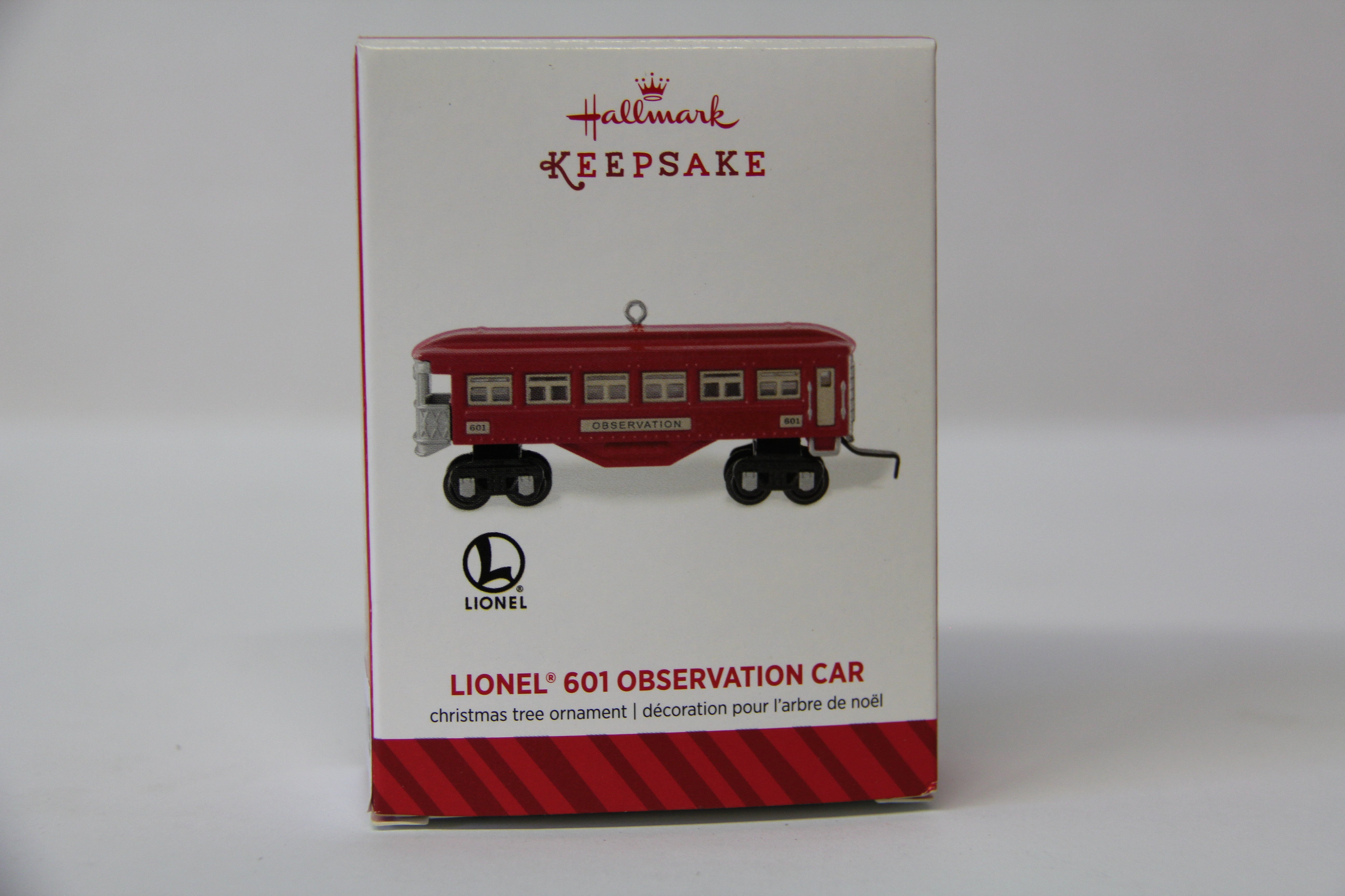 Lionel Hallmark Ornament 2014 Lionel 601 Observation Car-Second hand-M4919