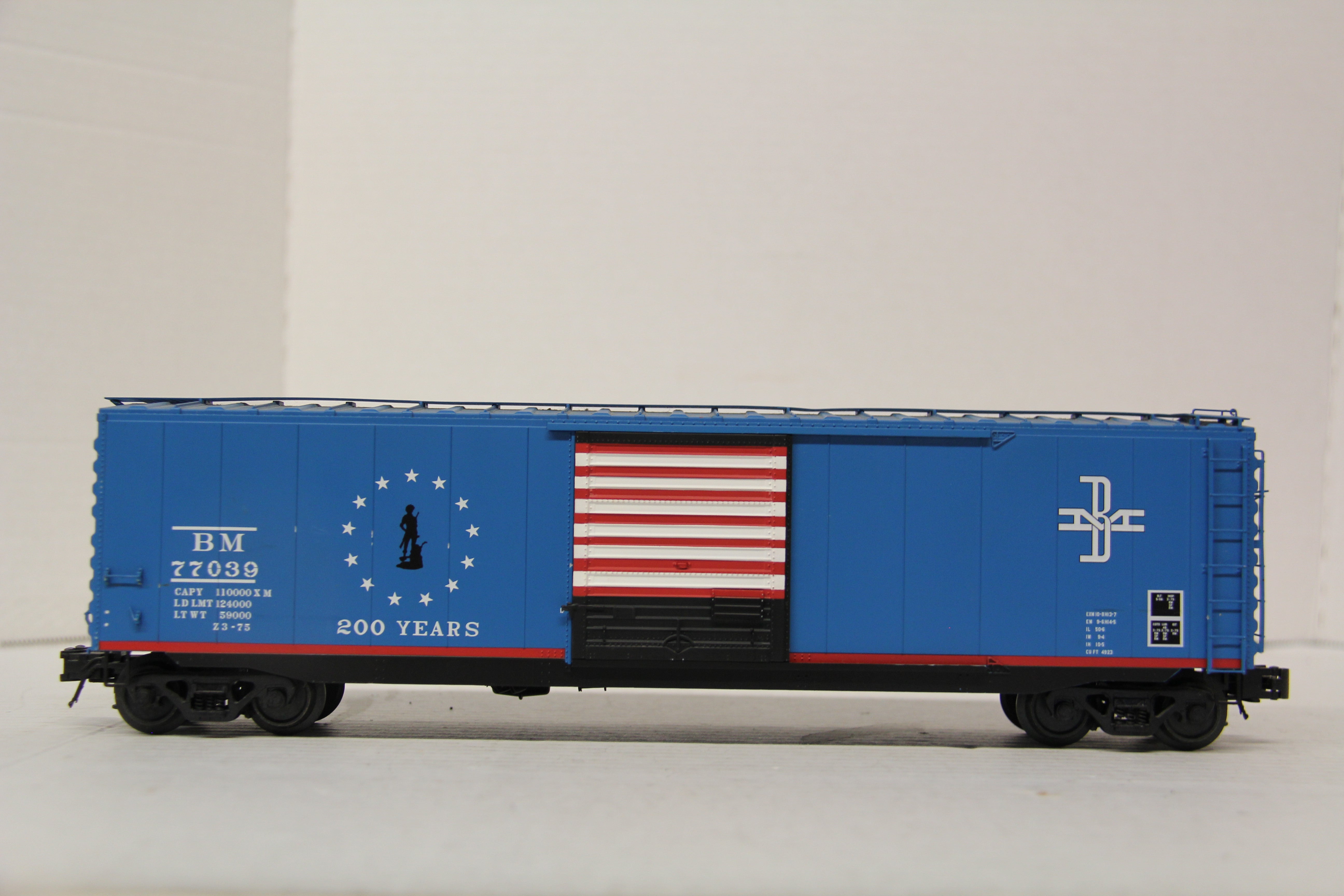 Atlas Boston Maine 50' Single Door Boxcar Bi-Centennial #77039-Second hand-M6712