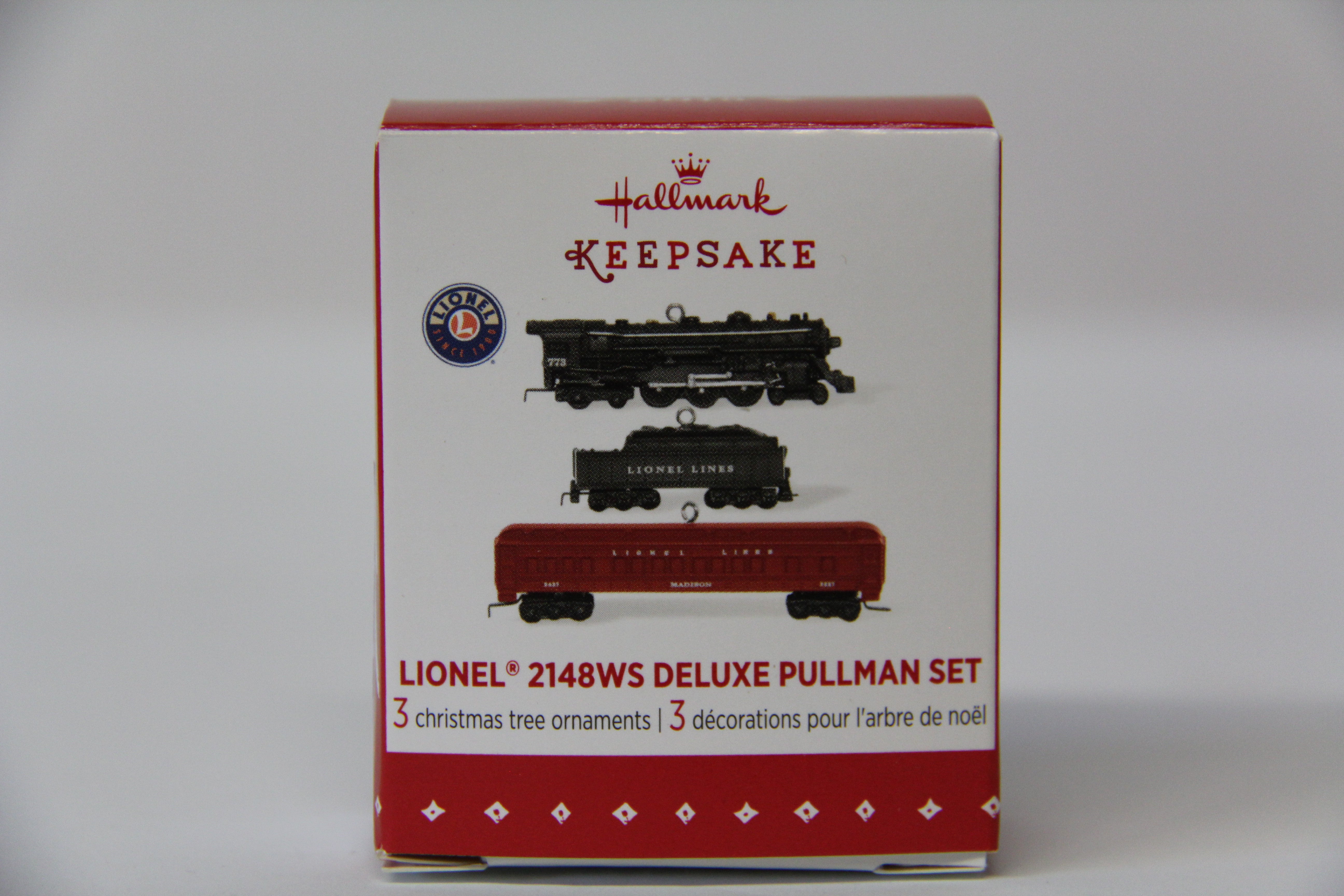 Lionel Hallmark Ornament 2015 Lionel 2148WS Deluxe Pullman Set-Second hand-M4930