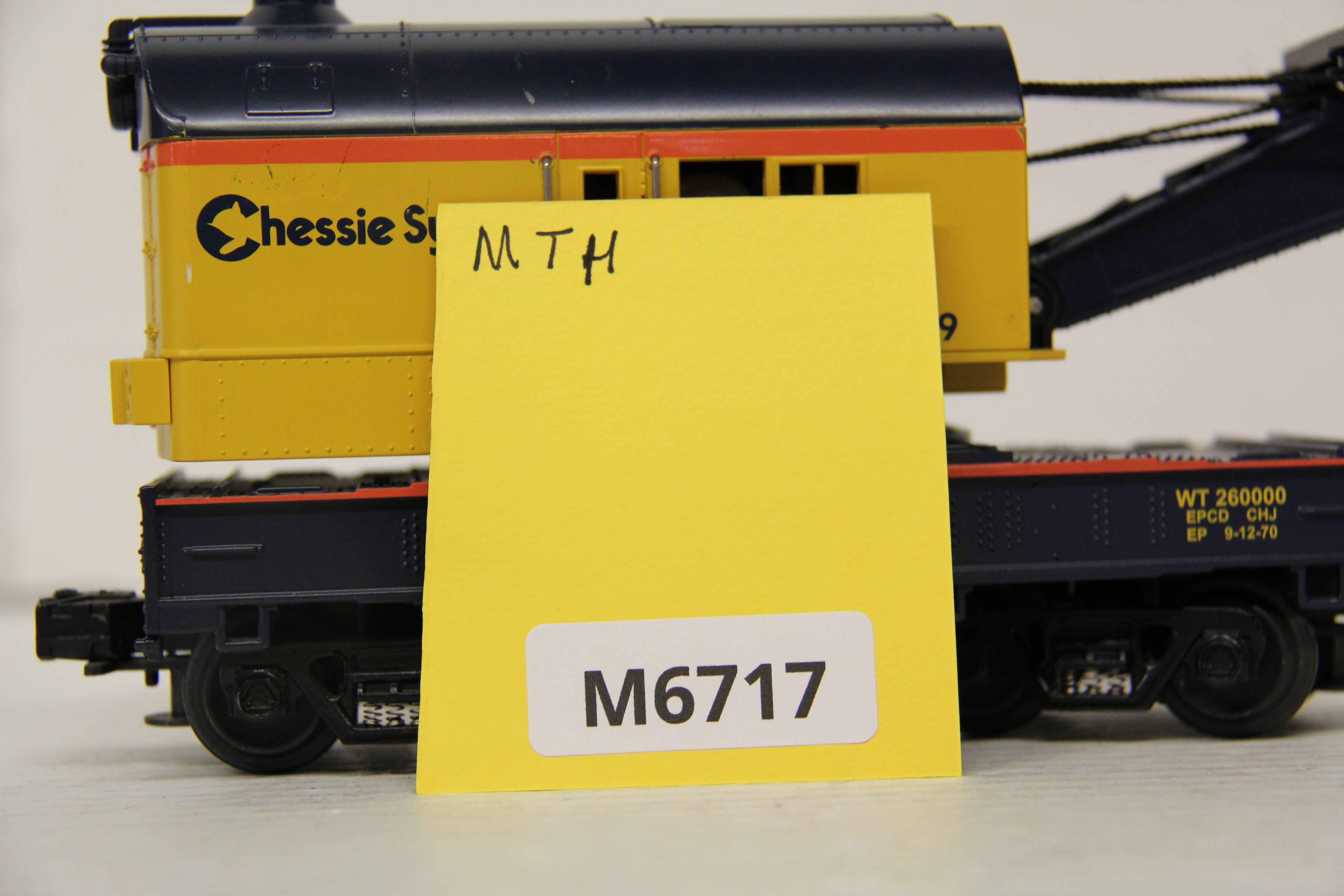 Rail King 30-7916 Chessie Crane Car-Second hand-M6717