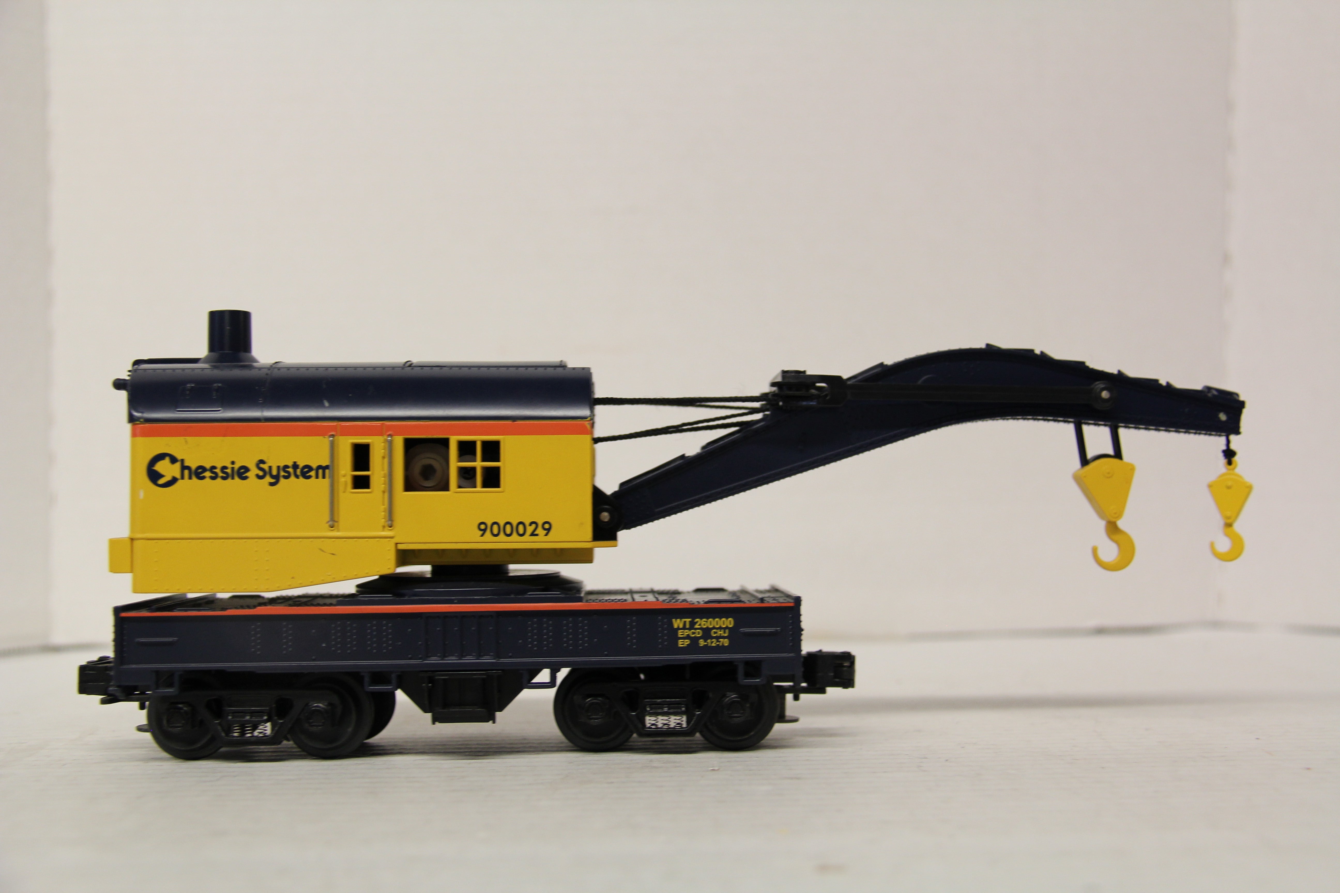 Rail King 30-7916 Chessie Crane Car-Second hand-M6717