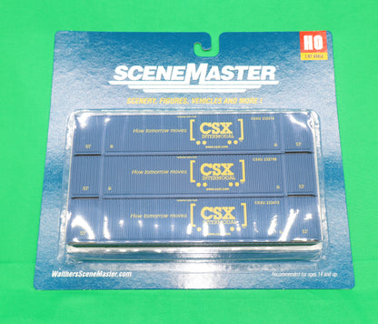 Walthers HO 949-18501 - SceneMaster - 53' Corrugated Container "CSX" (3 Pack)