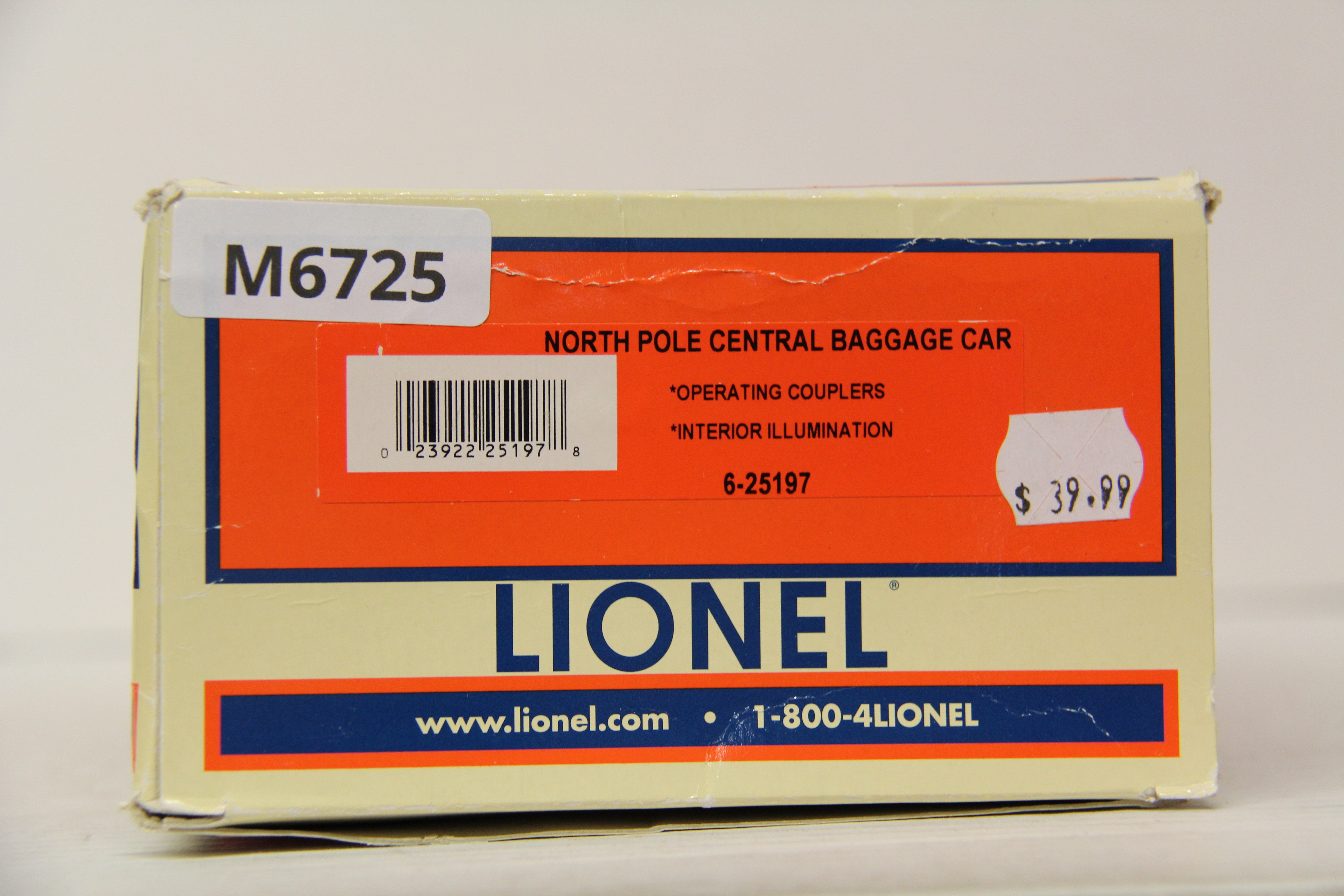 Lionel 6-25197 North Pole Central Baggage Car-Second hand-M6725
