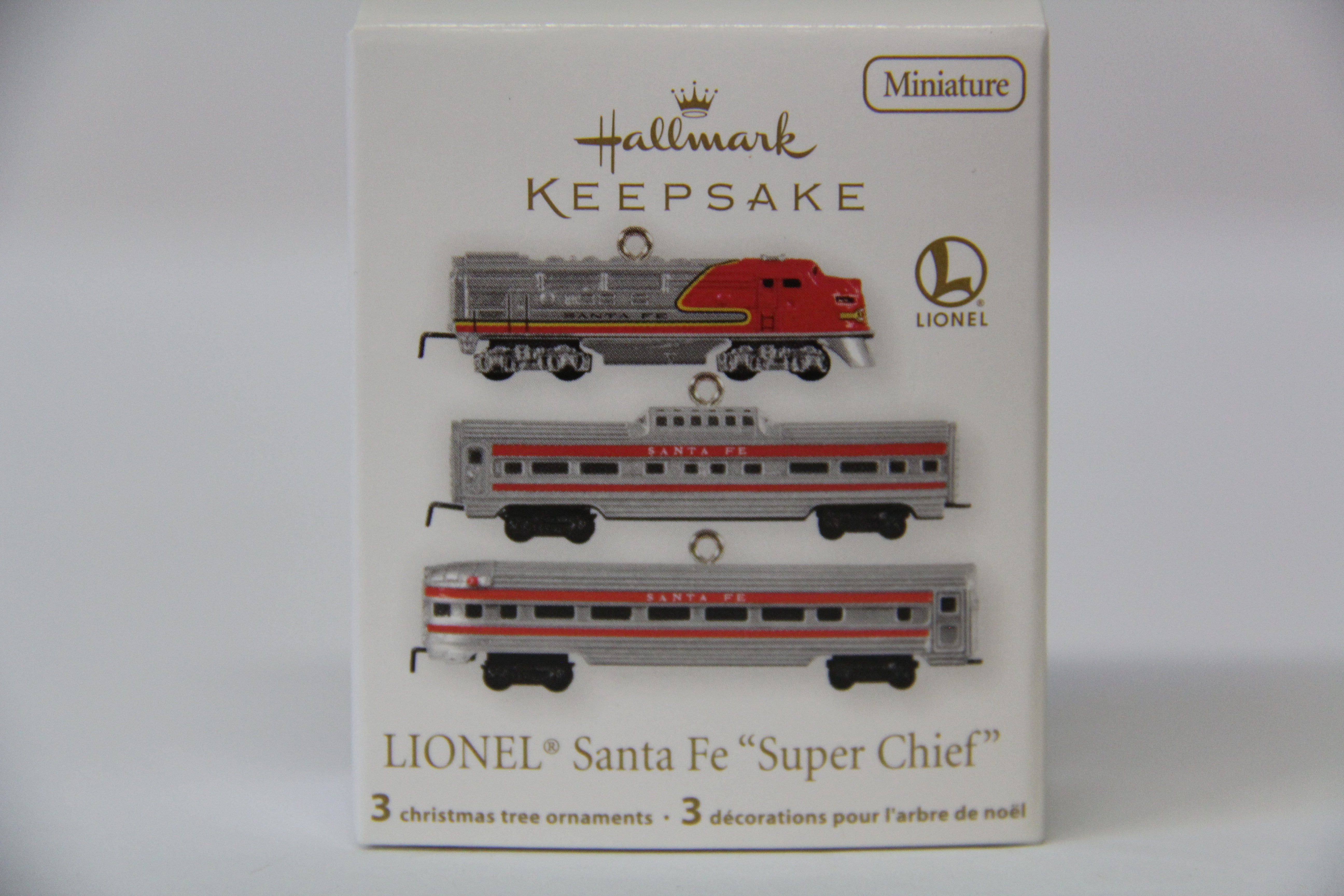 Lionel Hallmark Miniature Ornament Lot 2- 5 Ornament Set- Second hand-M4936