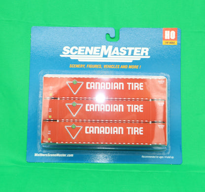 Walthers HO 949-18500 - SceneMaster - 53' Corrugated Container "Canadian Tire" (3 Pack)