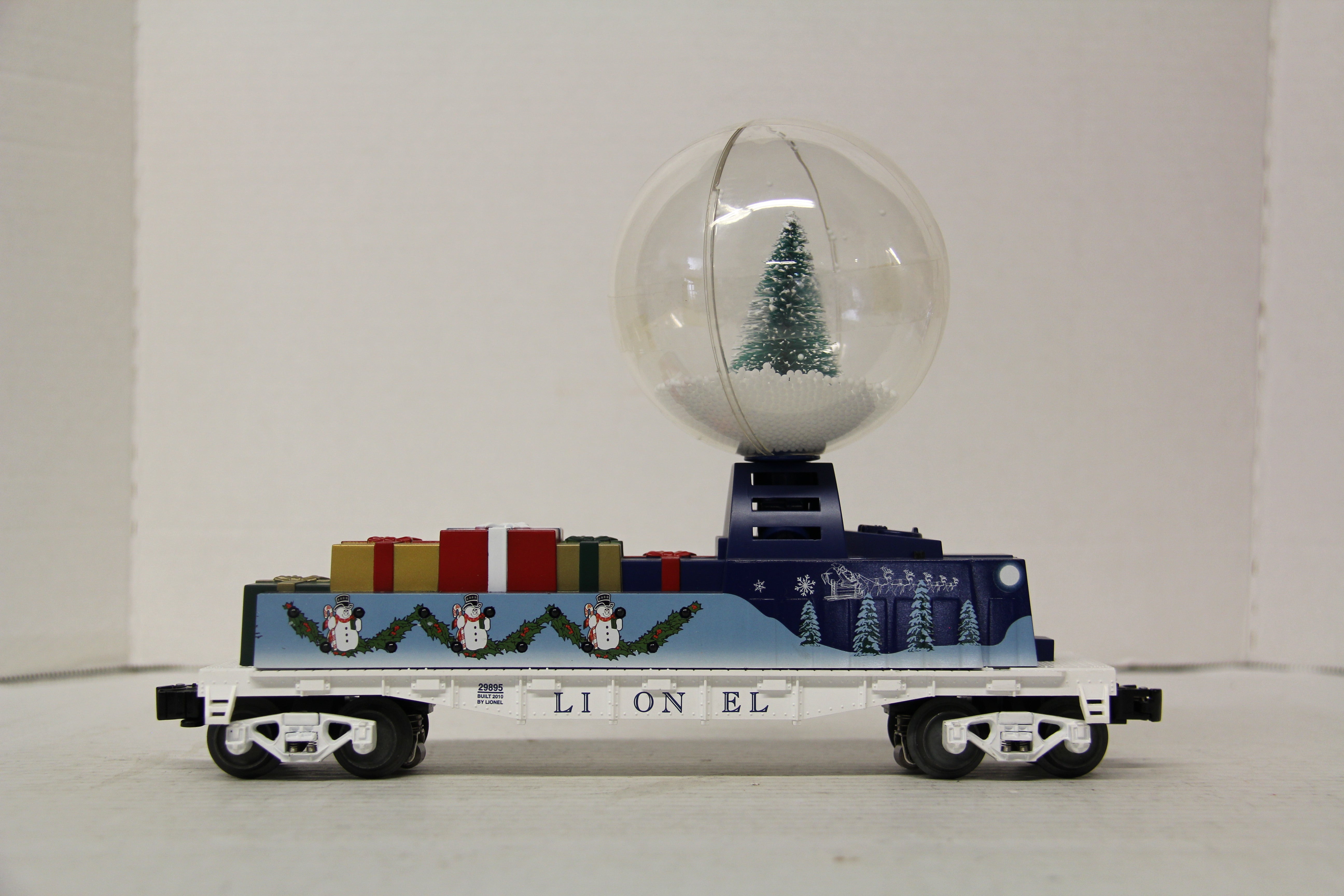 Lionel 6-29895 Christmas Snowglobe Flatcar-Second hand-M6726