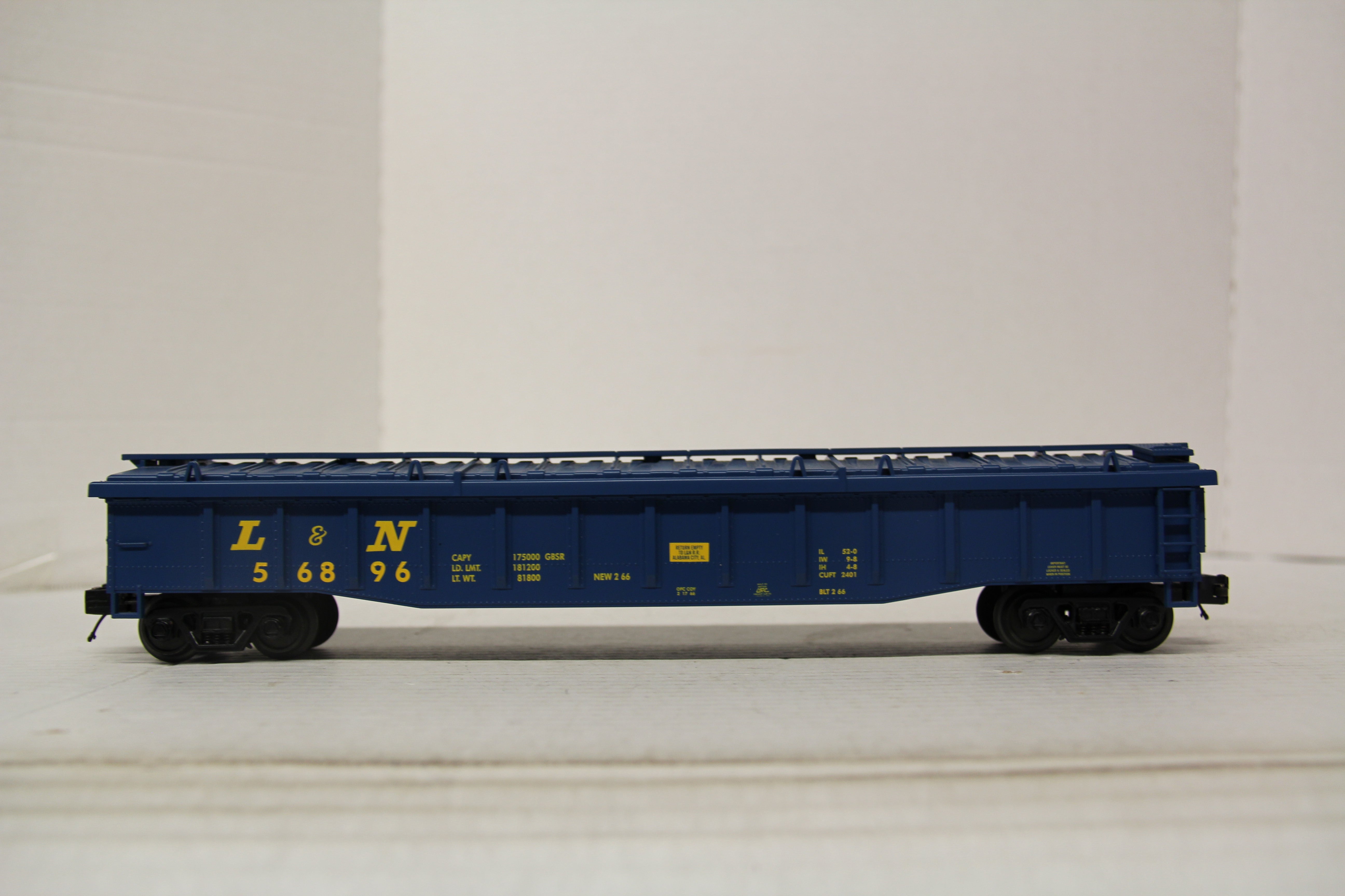 MTH 20-98082 Louisville & Nashville Gondola Car w/ Cover-Second hand-M6732
