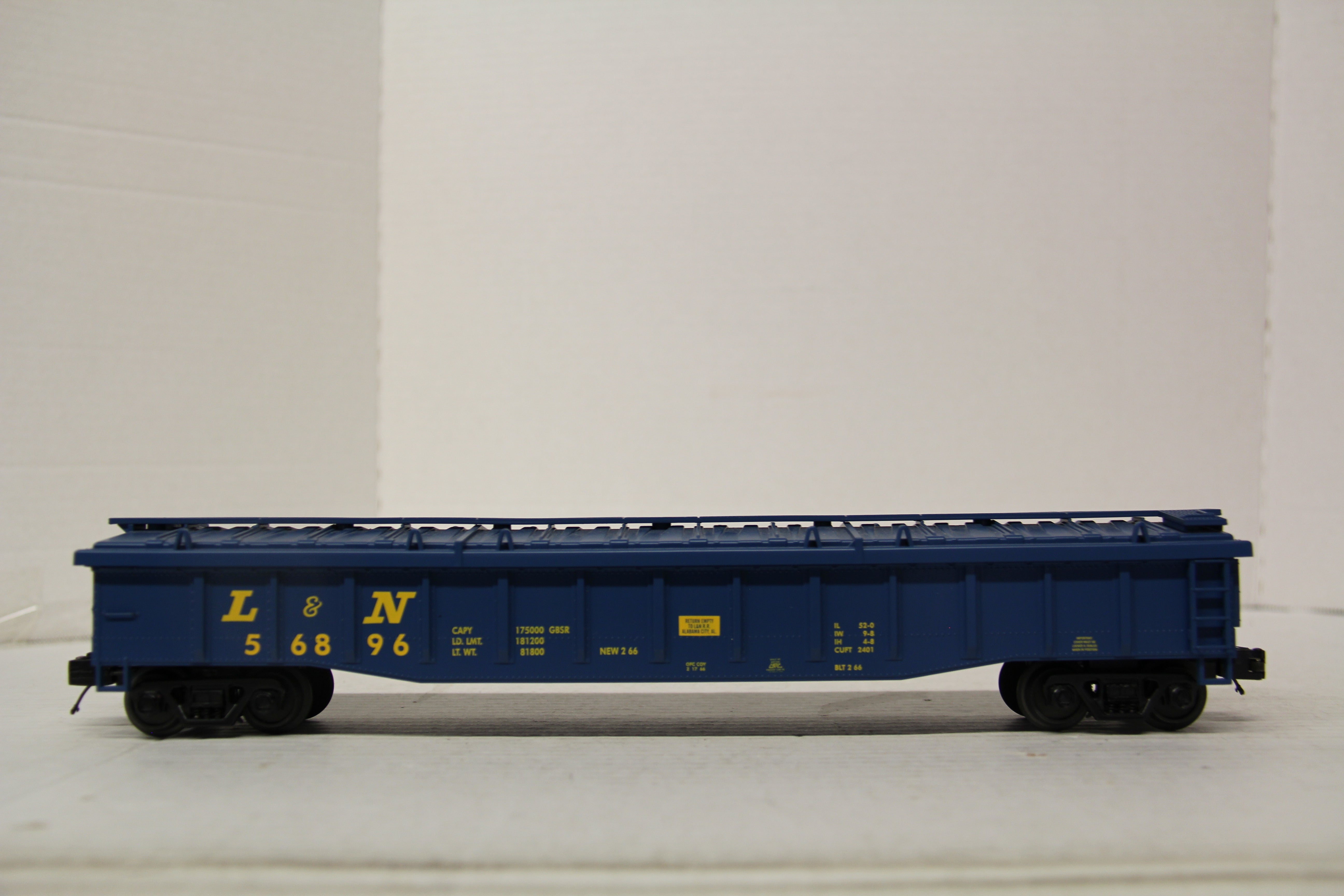 MTH 20-98082 Louisville & Nashville Gondola Car w/ Cover-Second hand-M6732