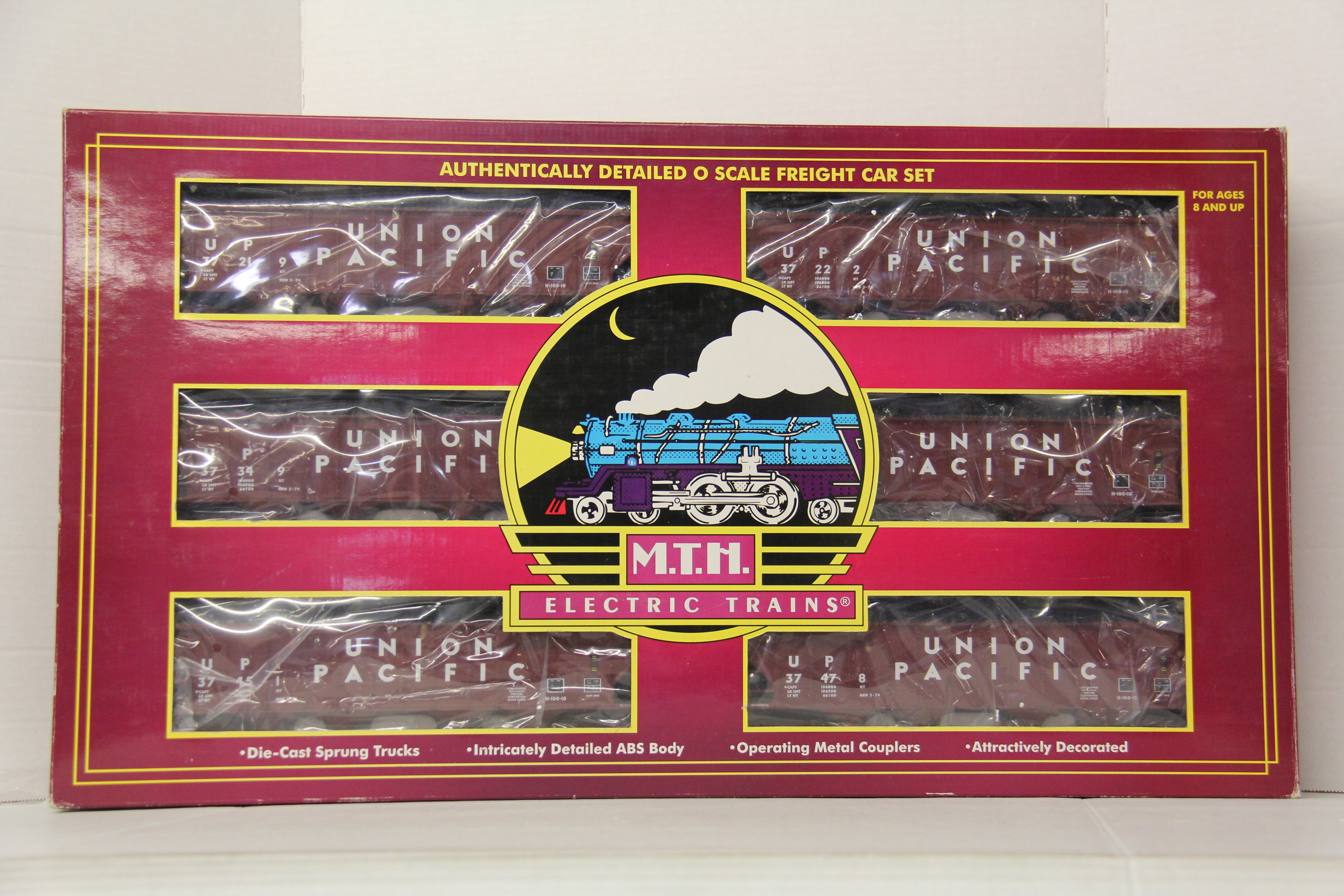 MTH 20-97059 Union Pacific 4-Bay Hopper w/ Coal 6 Car Set-Second hand-M6736