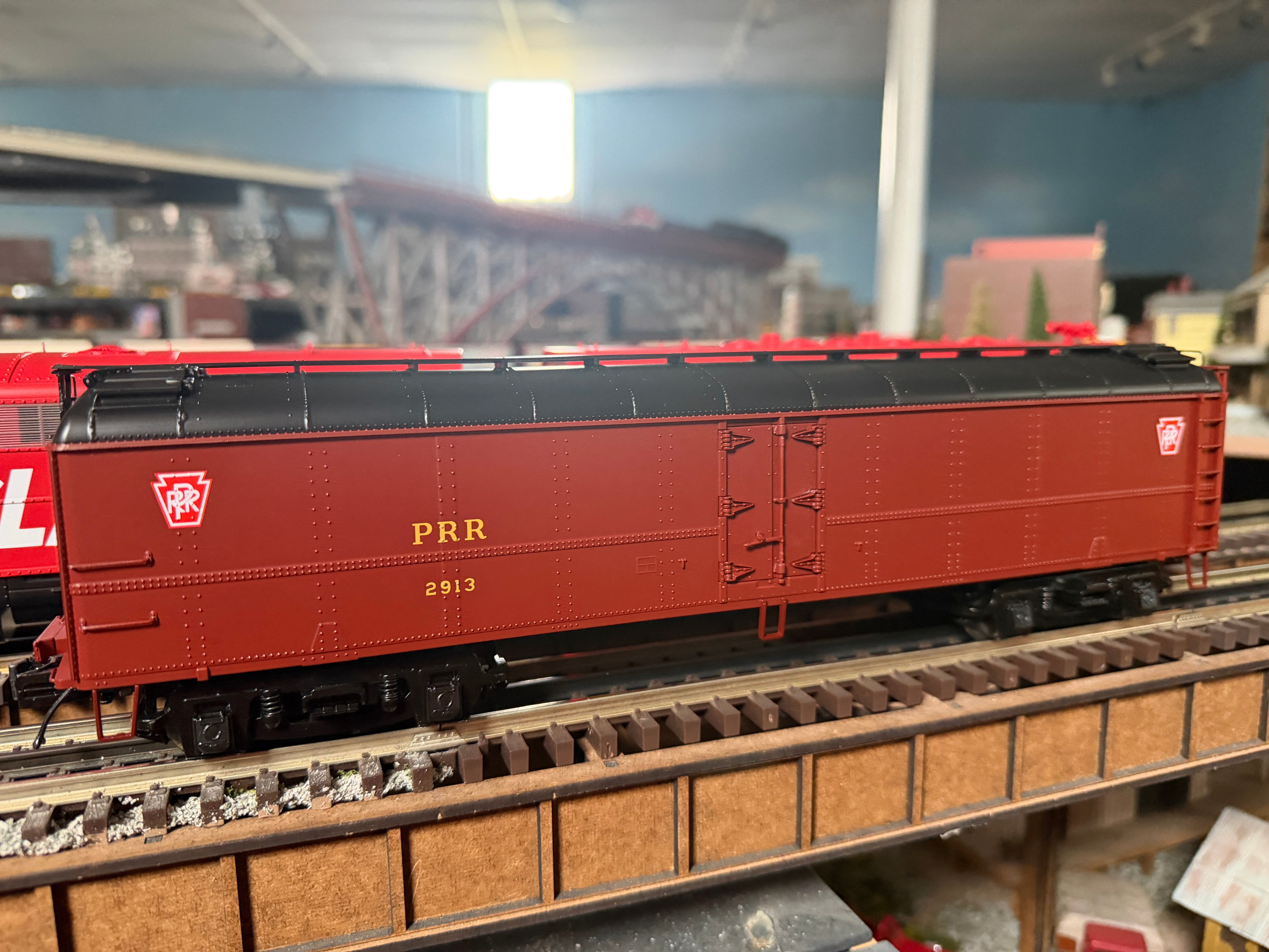 MTH 20-94769 - R50B Express Reefer Car "Pennsylvania" #2913 w/ Herald (Tuscan) - Custom Run for MrMuffin'sTrains - MrMuffin'sTrains