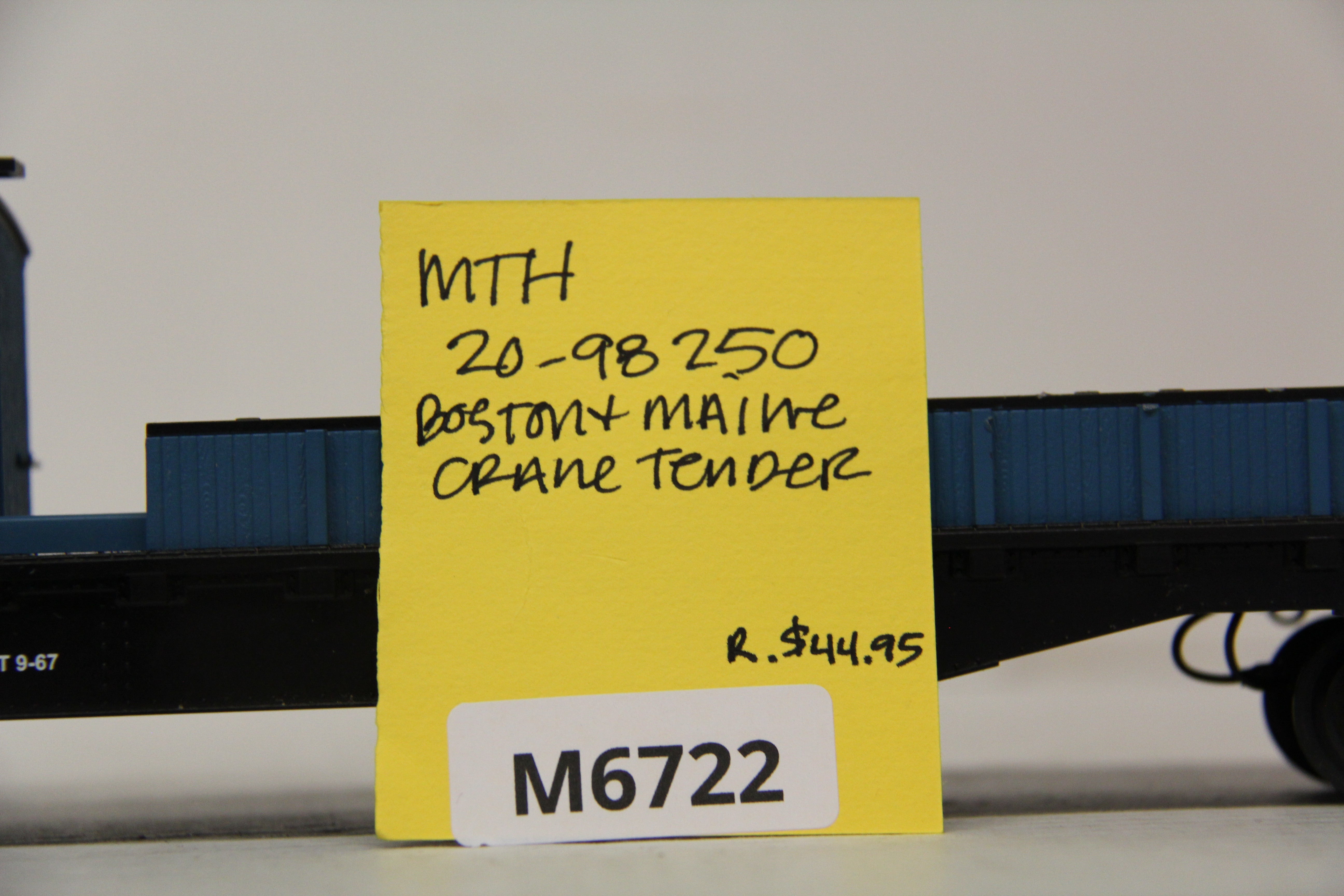 MTH 20-98250 Boston & Maine Crane Tender-Second hand-M6722
