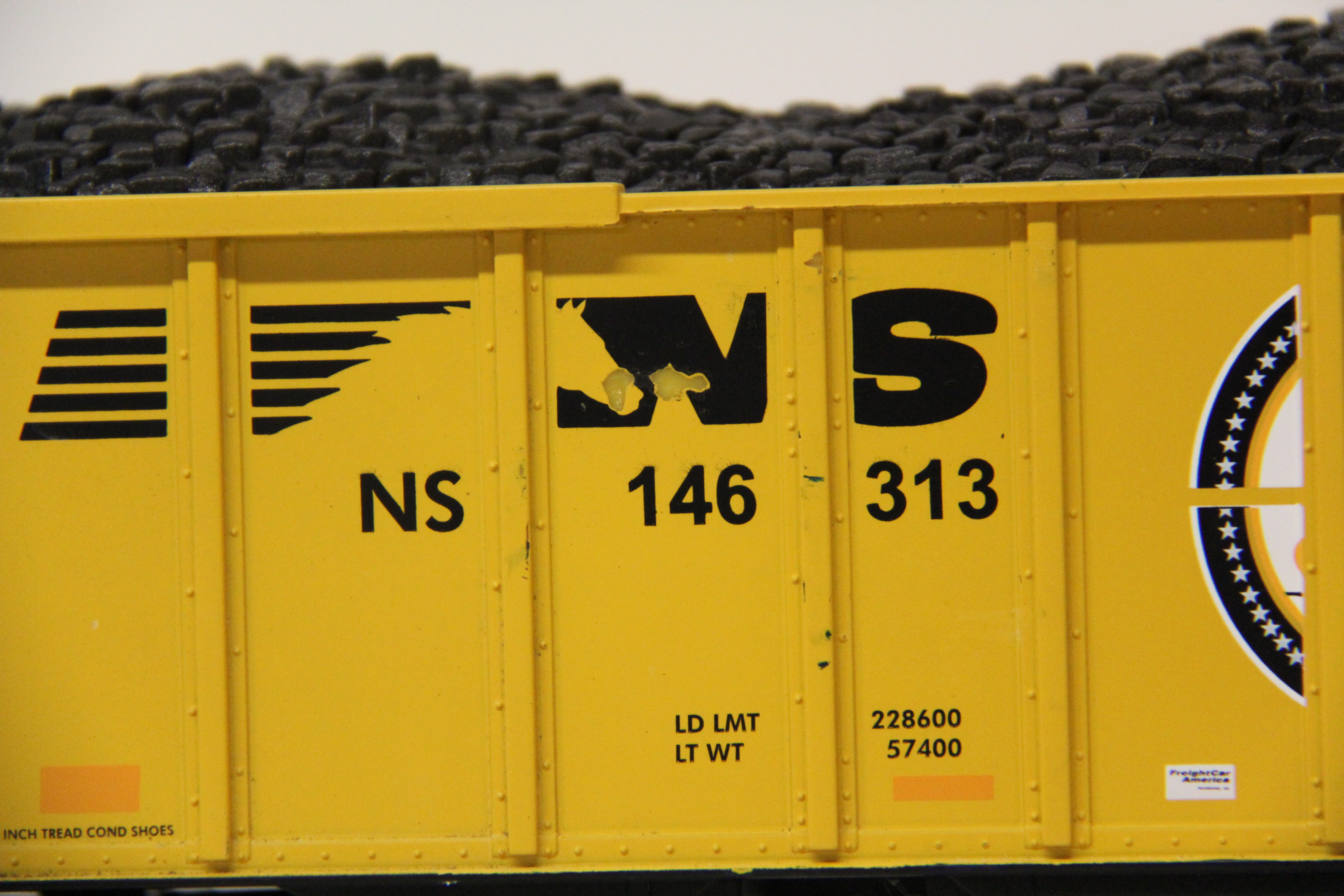 MTH 20-97841 Norfolk Southern 4 Bay Hopper Car-Second hand-M6739