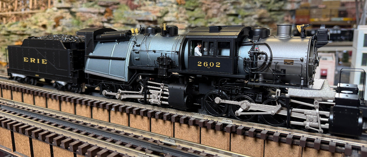 MTH 20-3854-1 - 0-8-8-0 Steam Engine "Erie" #2602 w/ PS3 (Russian Iron)