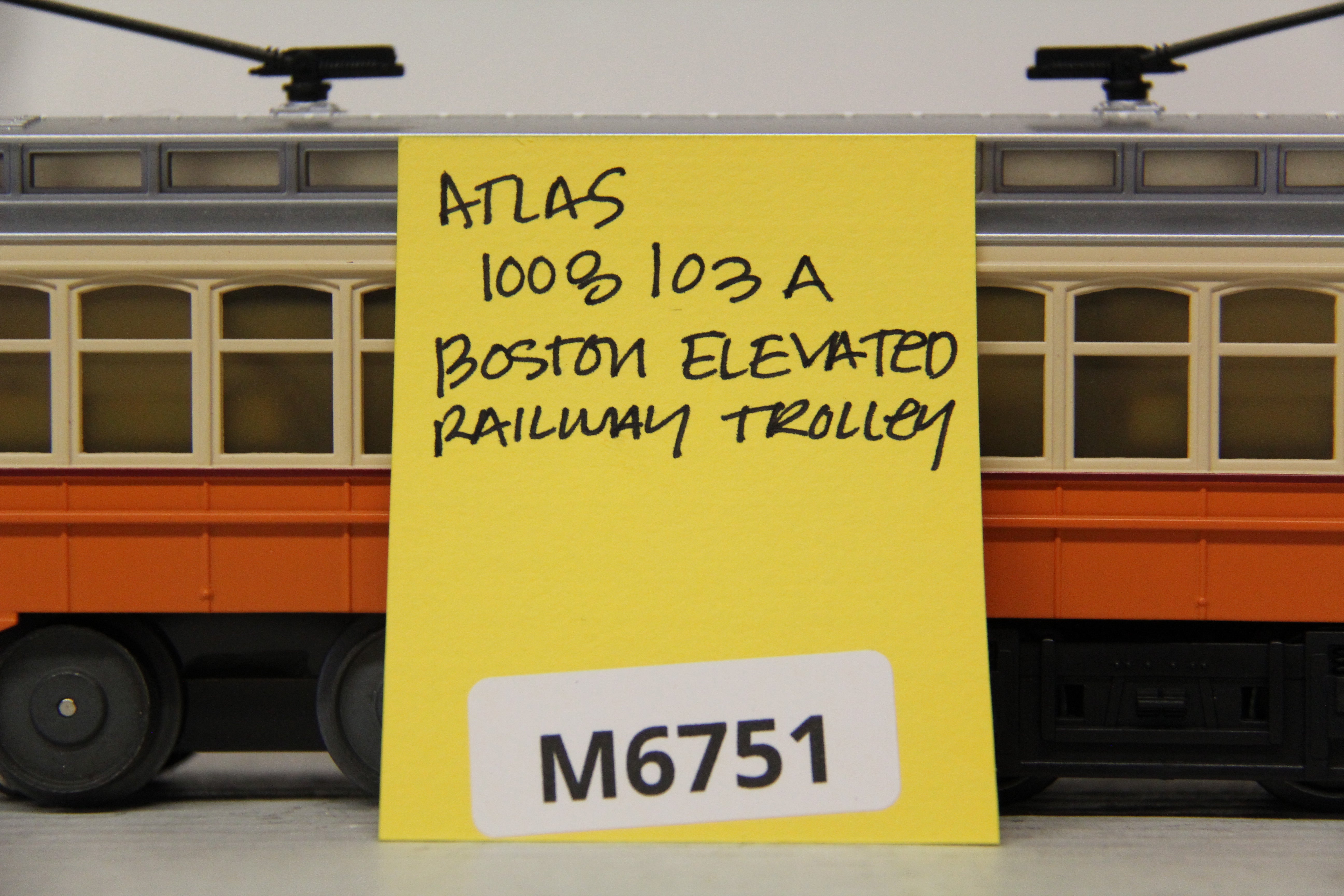 Atlas 1008103A Boston Elevated Railway Trolley-Second hand-M6751